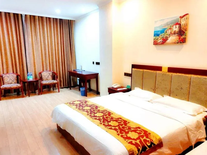 Bed in GreenTree Alliance Gansu Wuwei Commercial Pedestrian Street Hotel