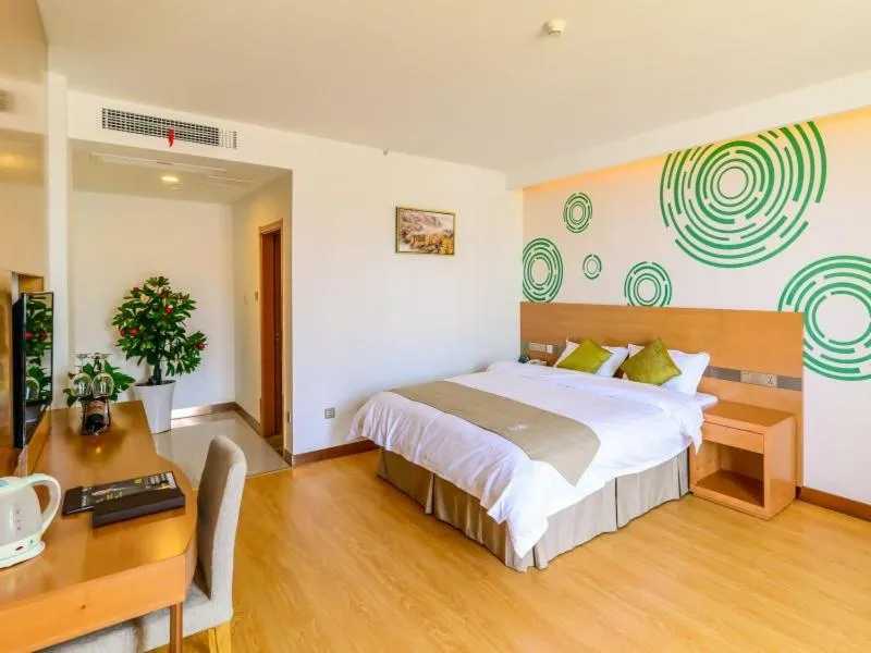 Bed in GreenTree Inn Wuhu Fangte Forth Phase Wanchun Fortune Plaza Business Hotel