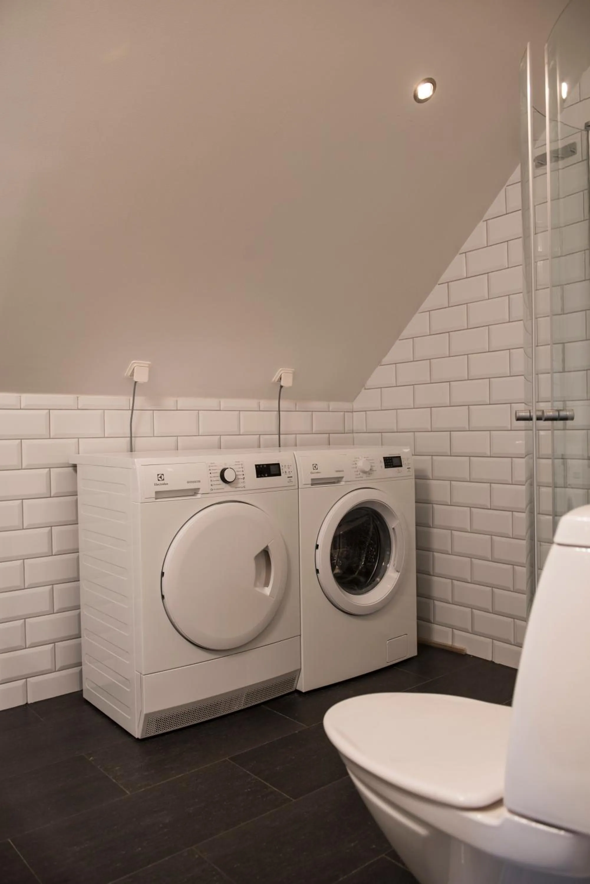 Bathroom in Donners Hotell