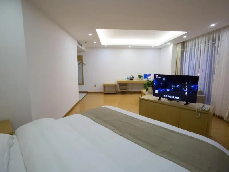 Bed in GreenTree Inn Hefei Feixi County South Jinzhai Road Jinyun International Business Hotel