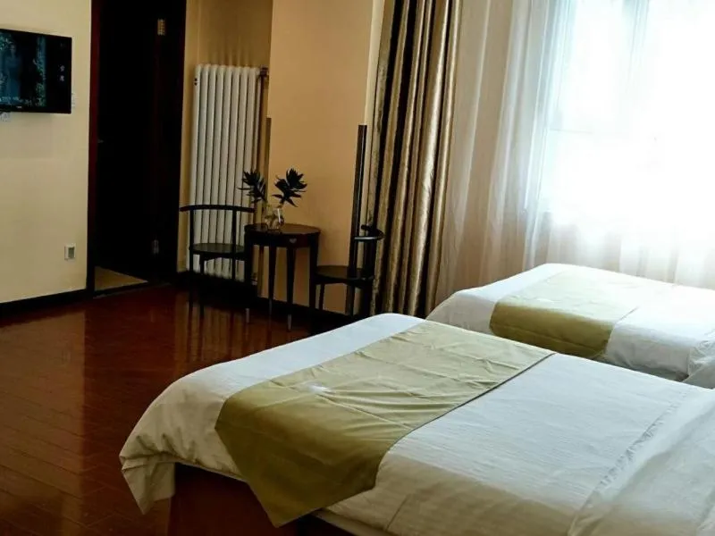 Bed in GreenTree Alliance Beijing Daxing District Jiugong Town Jiugong Subway Station Hotel
