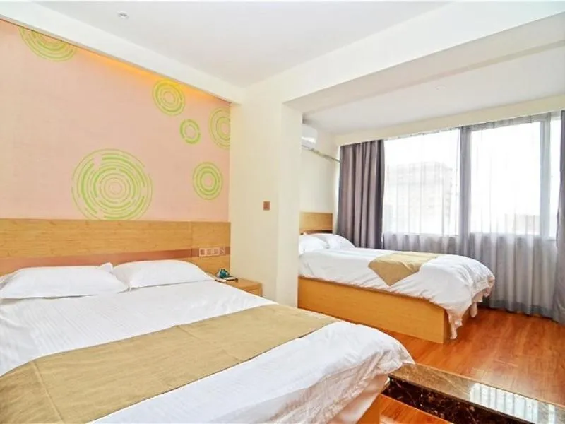 Bed in GreenTree Inn Xi'an Railway Station Airport Bus Wulukou Subway Station Business Hotel