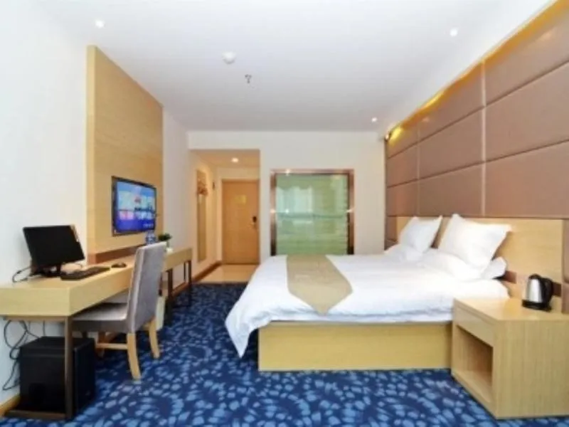 Bed in GreenTree Inn Xi'an Railway Station Airport Bus Wulukou Subway Station Business Hotel