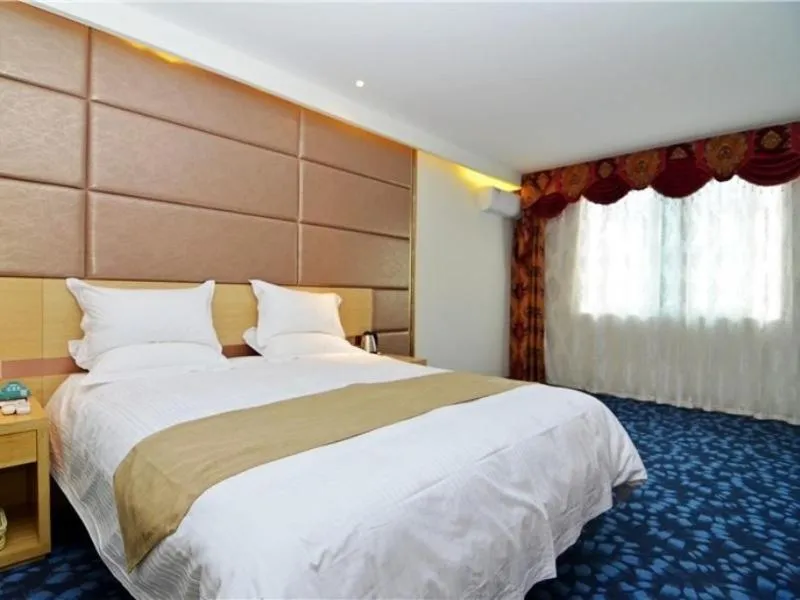 Bed in GreenTree Inn Xi'an Railway Station Airport Bus Wulukou Subway Station Business Hotel