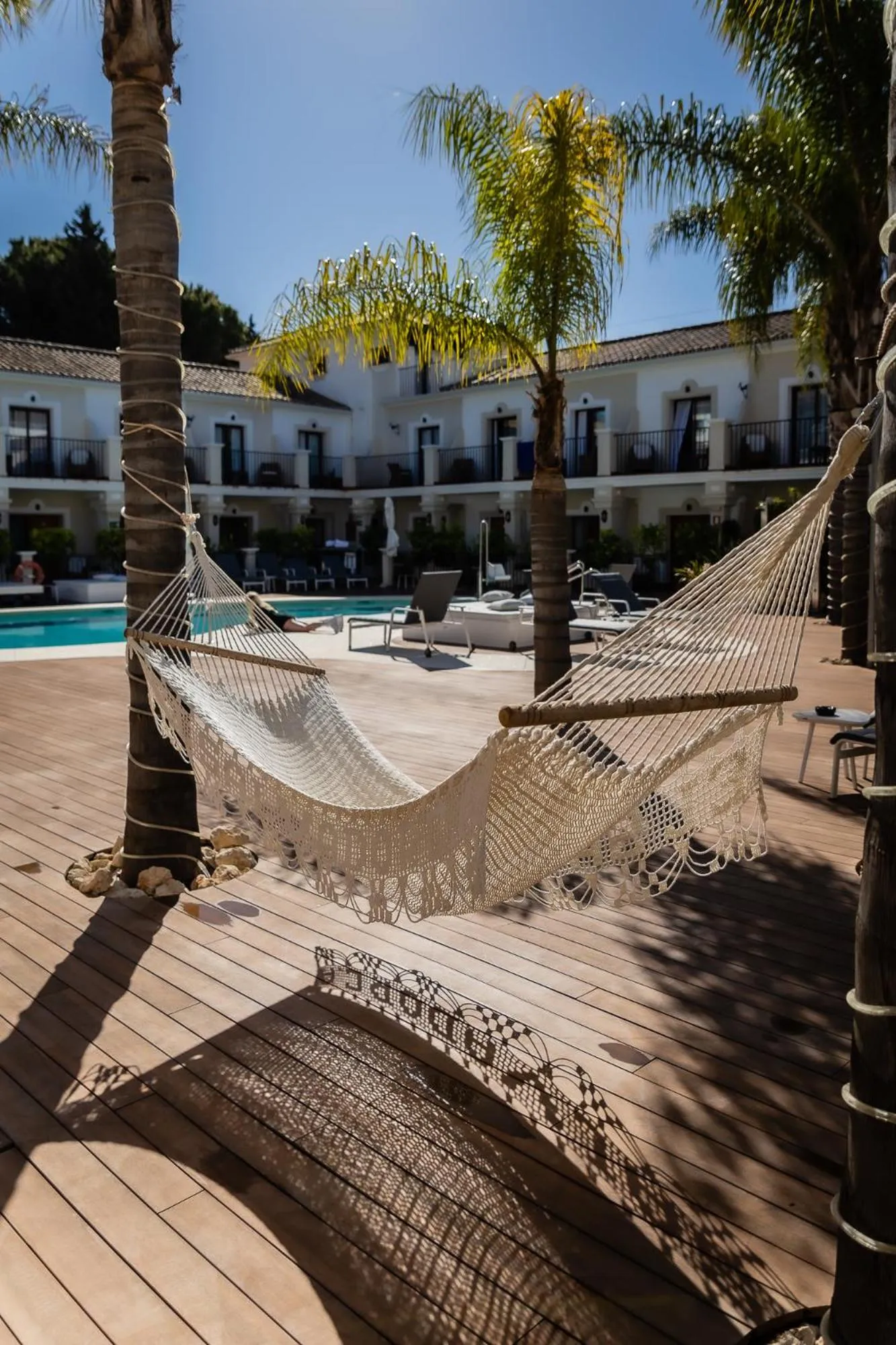 Pool view in Paloma Blanca Boutique Hotel