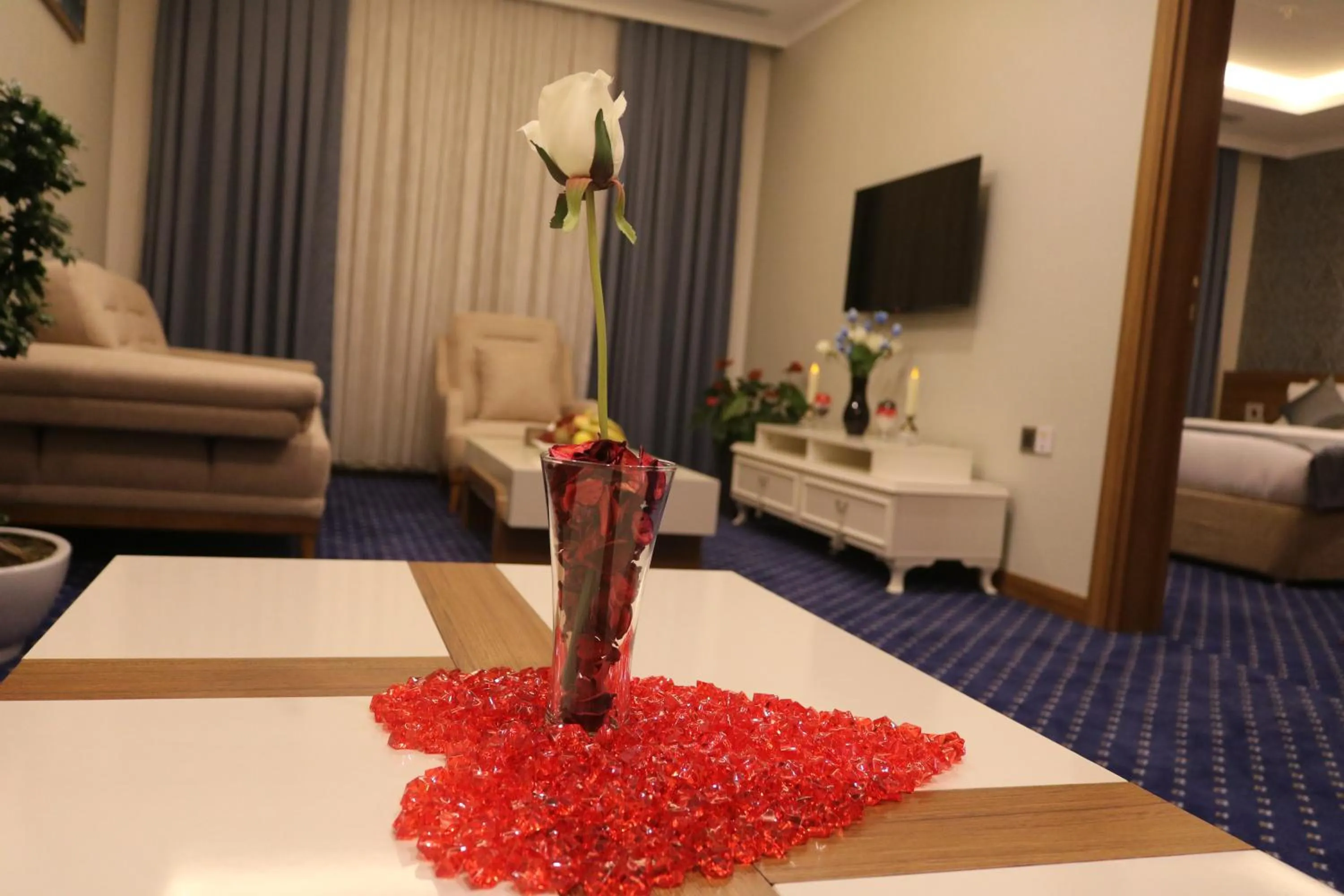 Living room, Bed in Nova Sky Hotel