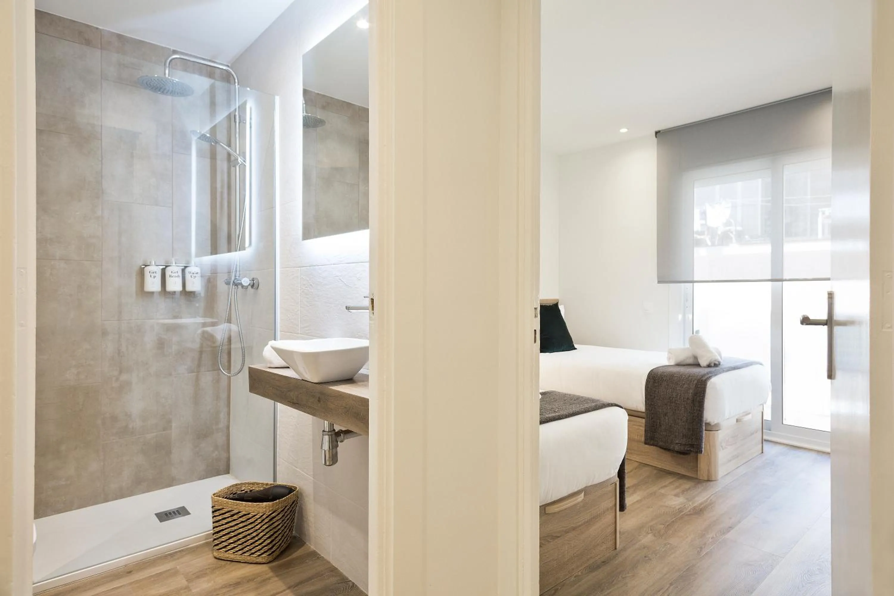 Shower in Sitges Group Calm Beach