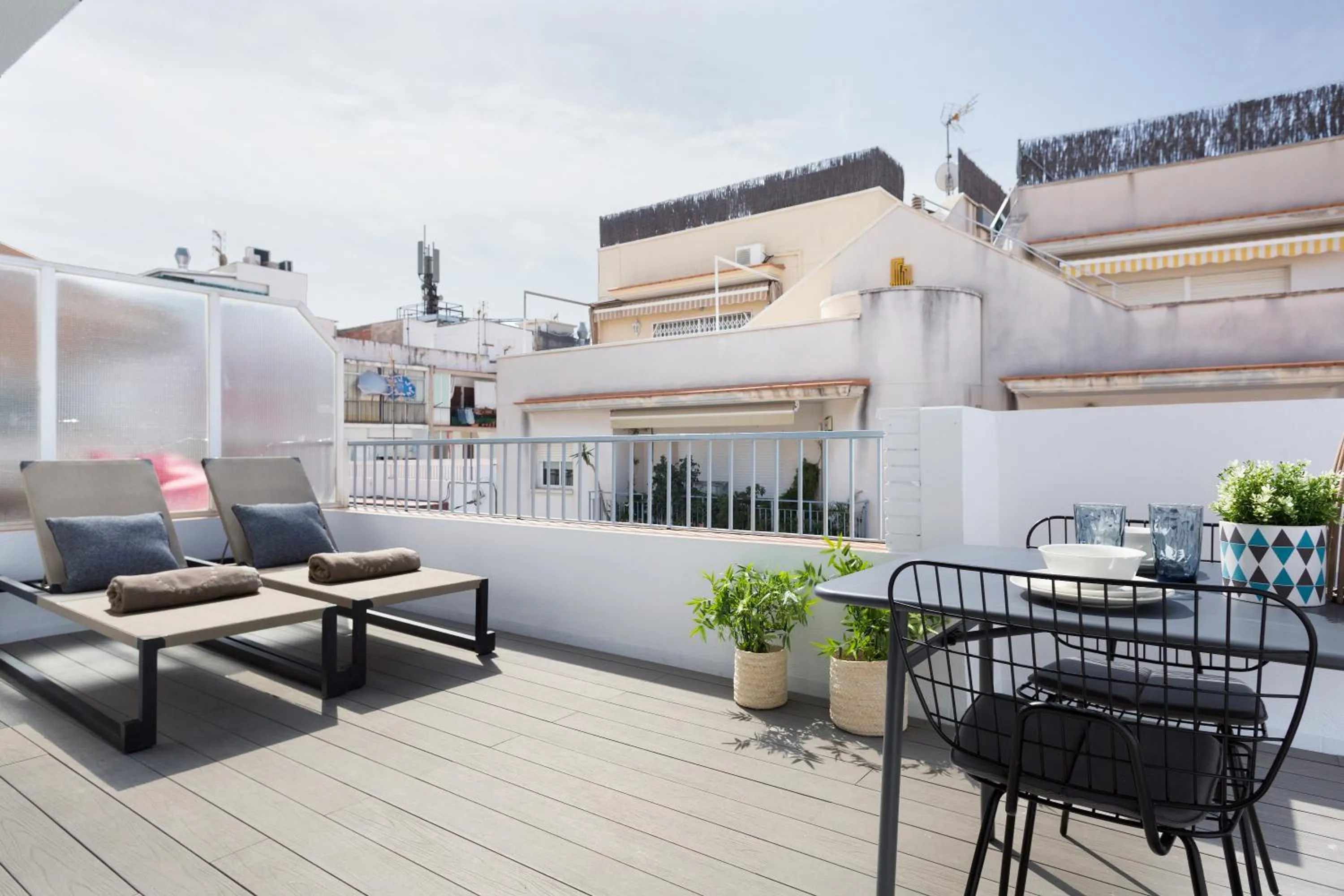 Balcony/Terrace in Sitges Group Calm Beach