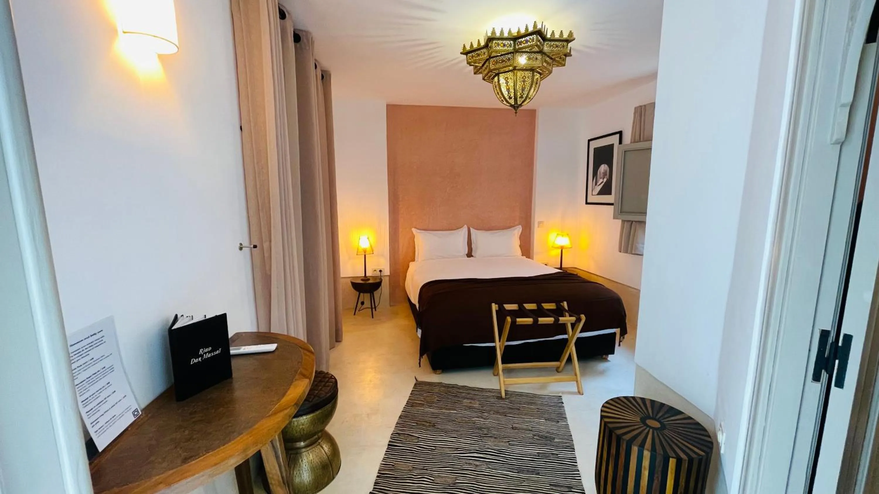 Bed in Riad Dar Massai