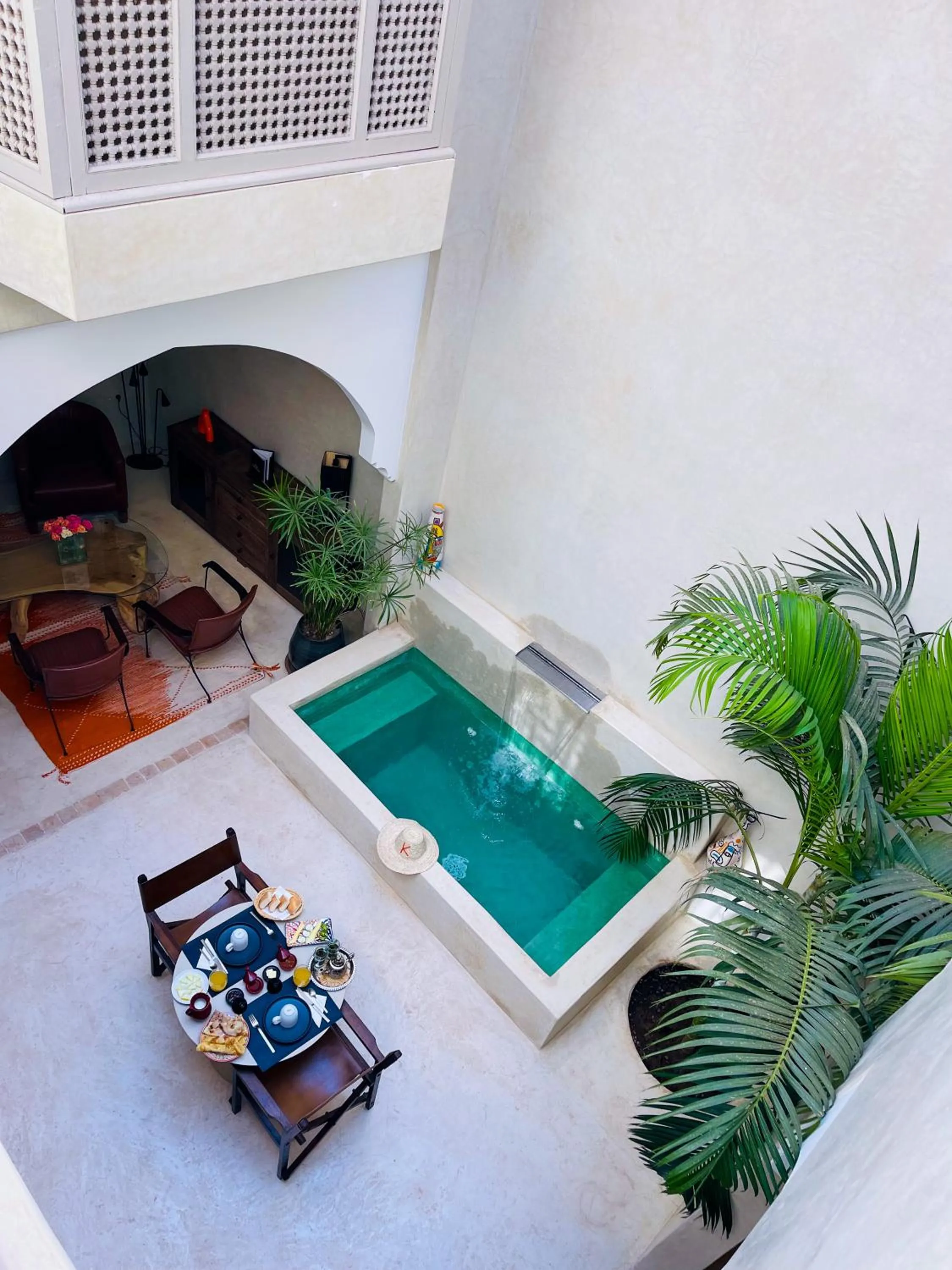 Bird's eye view in Riad Dar Massai
