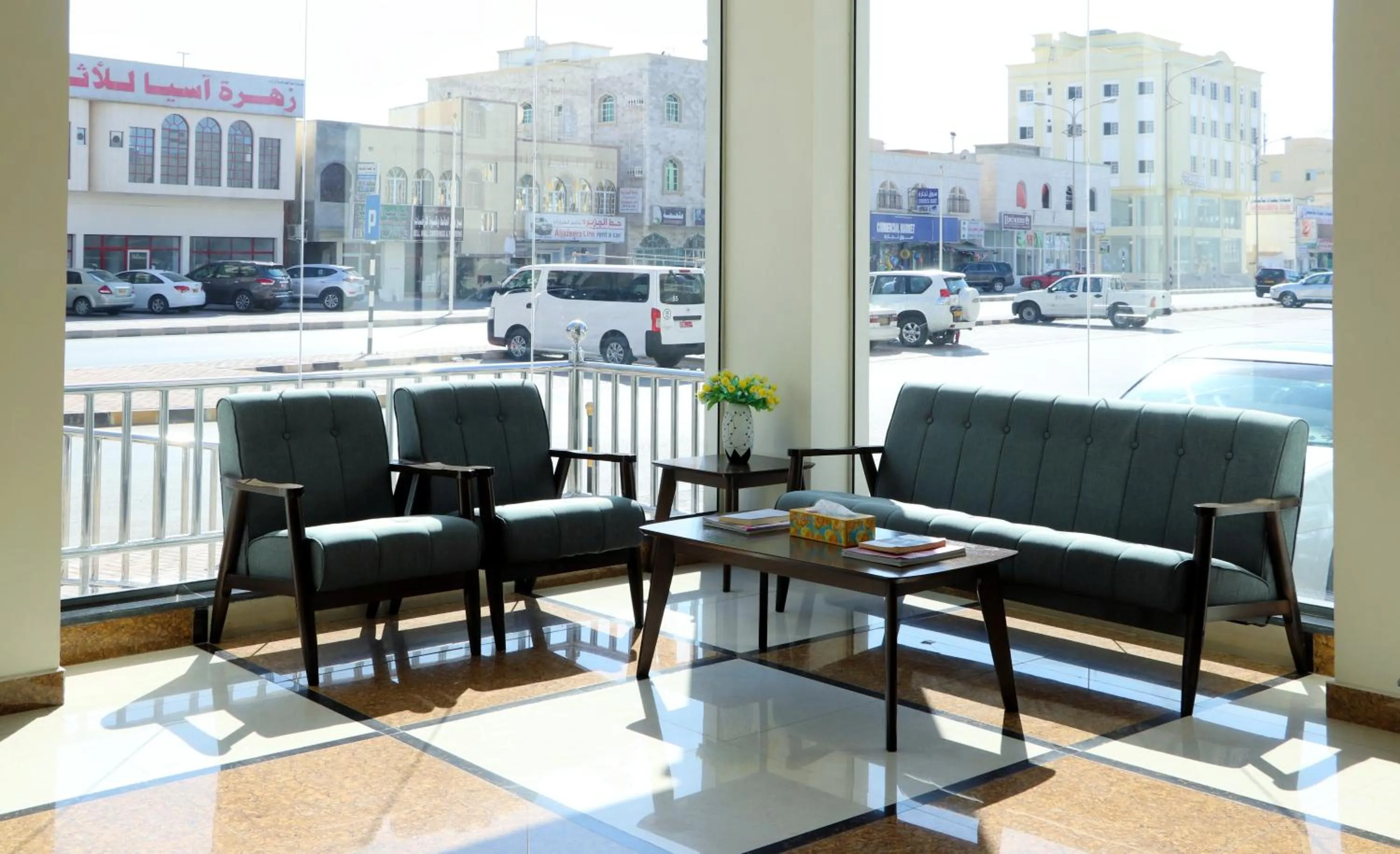 Seating area in Al Nile (3) Furnished Flats