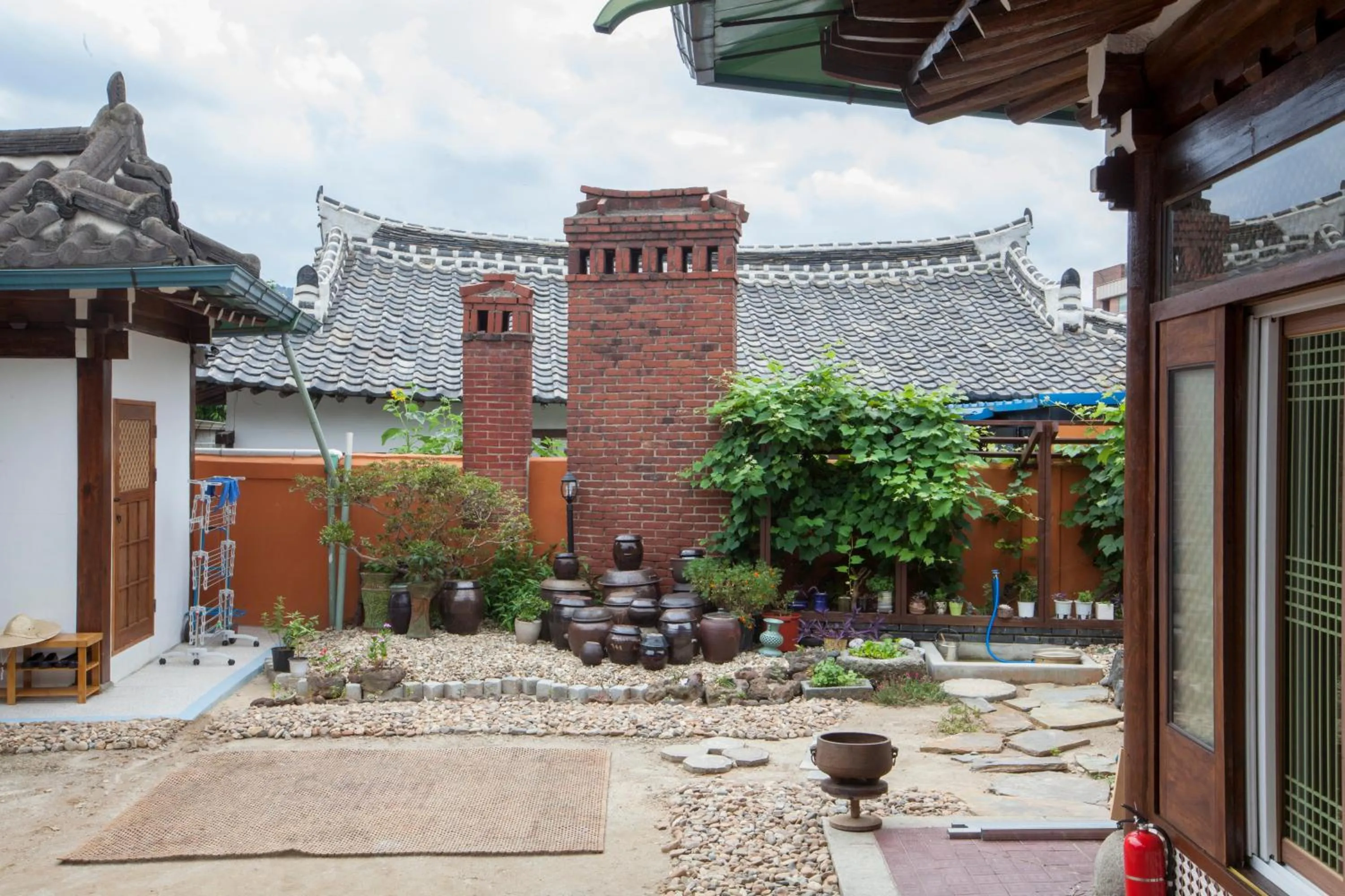 Garden view in The Hanok