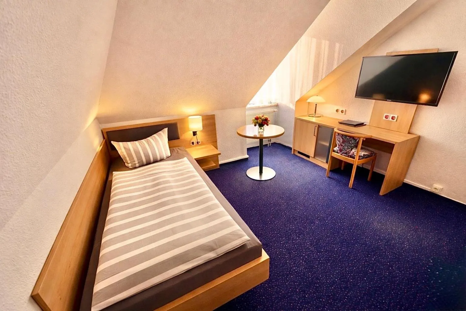 Bed in Turmhotel Schwedt