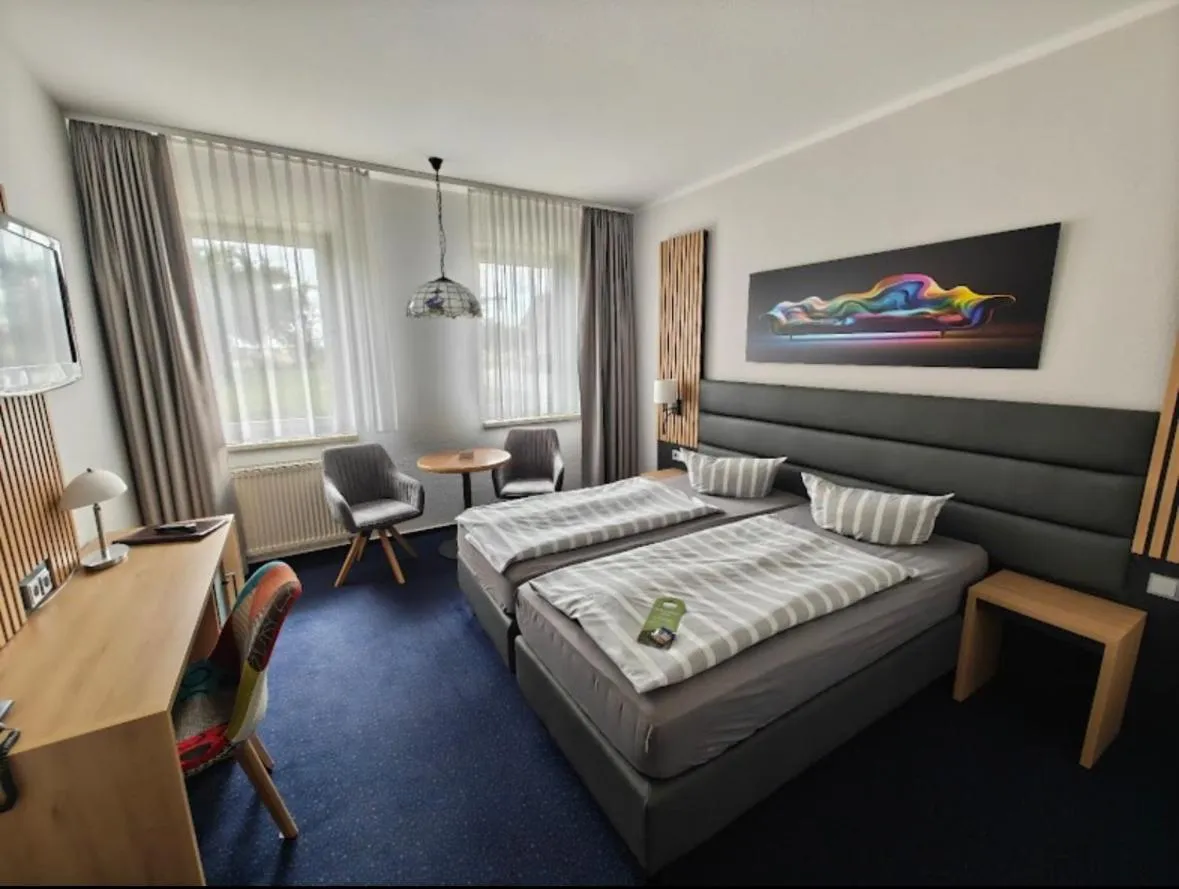 Bed in Turmhotel Schwedt