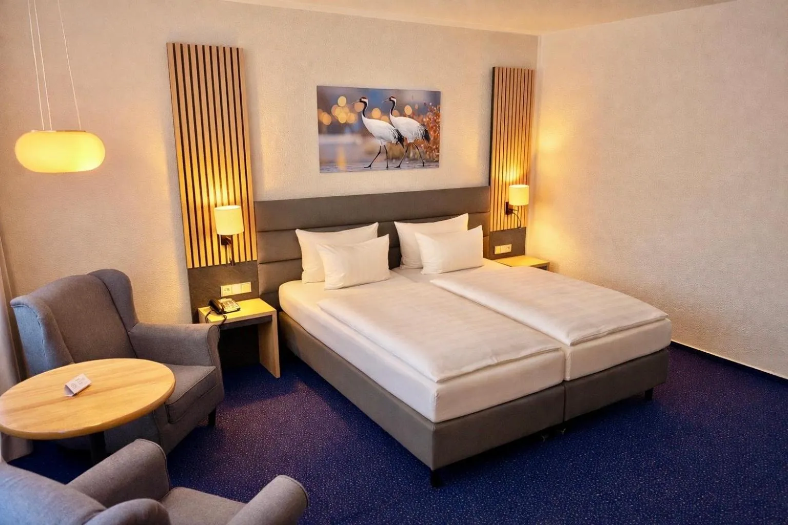 Bed in Turmhotel Schwedt