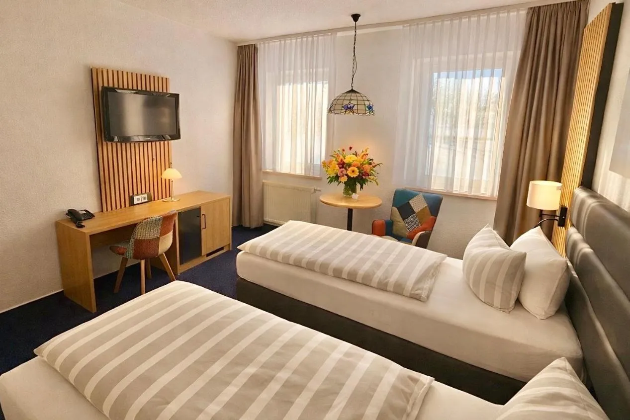 Bed in Turmhotel Schwedt