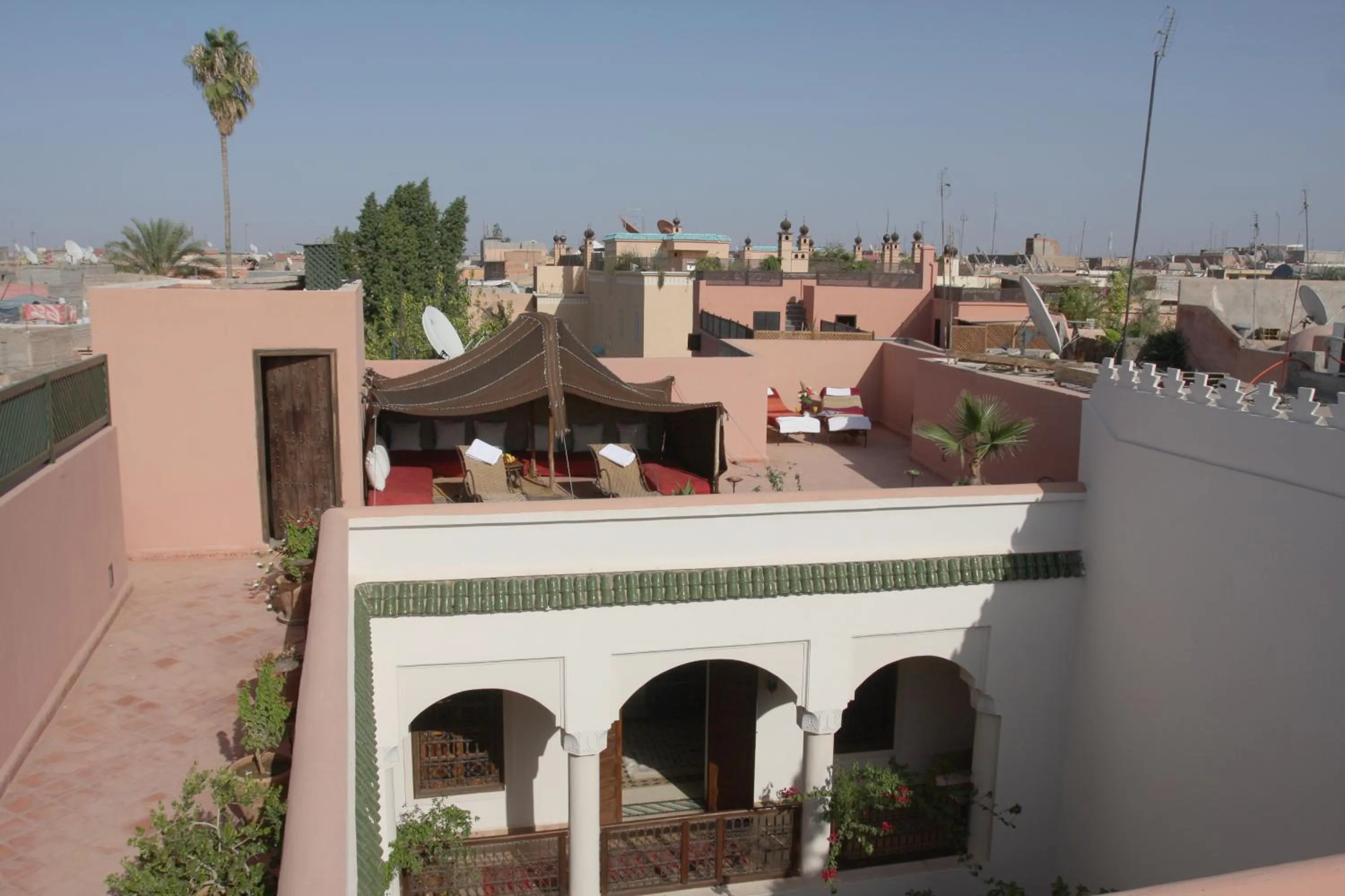 Bird's eye view in Riad Cannelle
