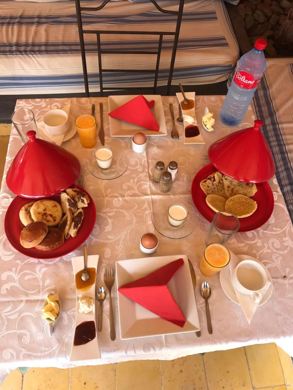 Continental breakfast in Riad Léna & Spa