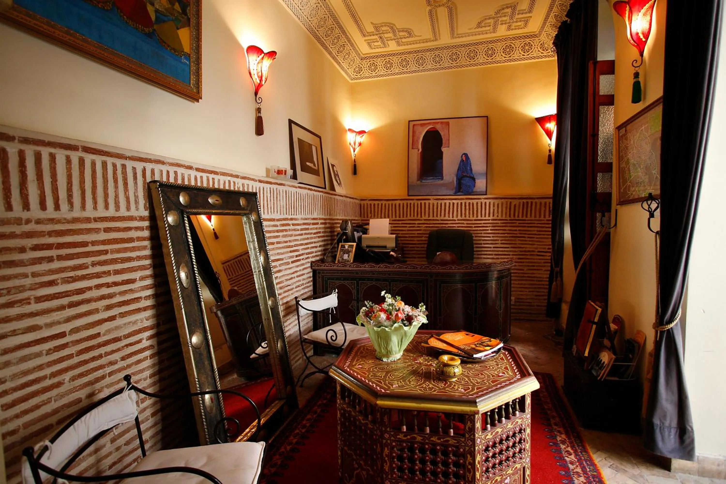 Seating area in Riad Léna & Spa