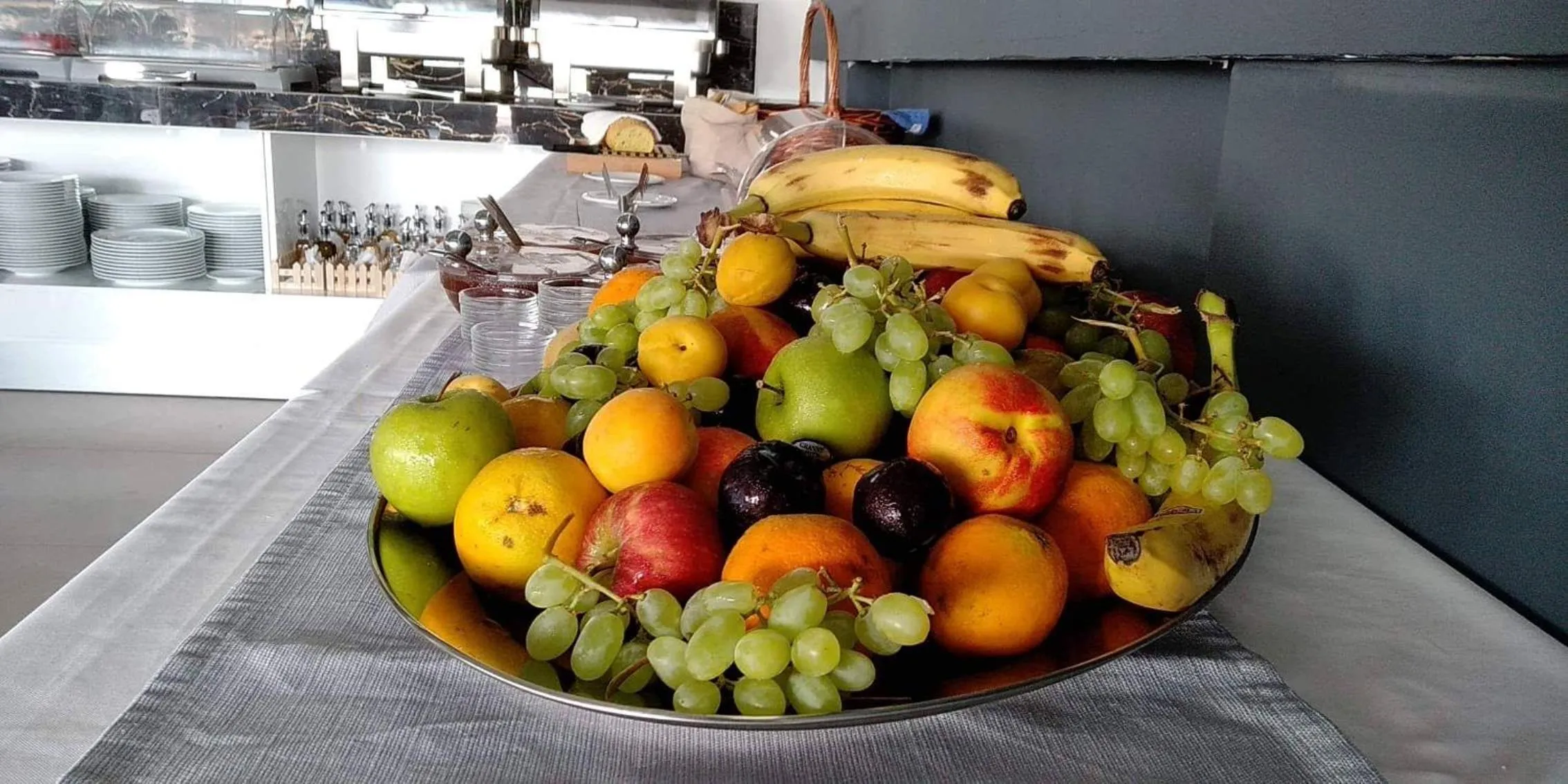 Buffet breakfast in Dionisos Hotel