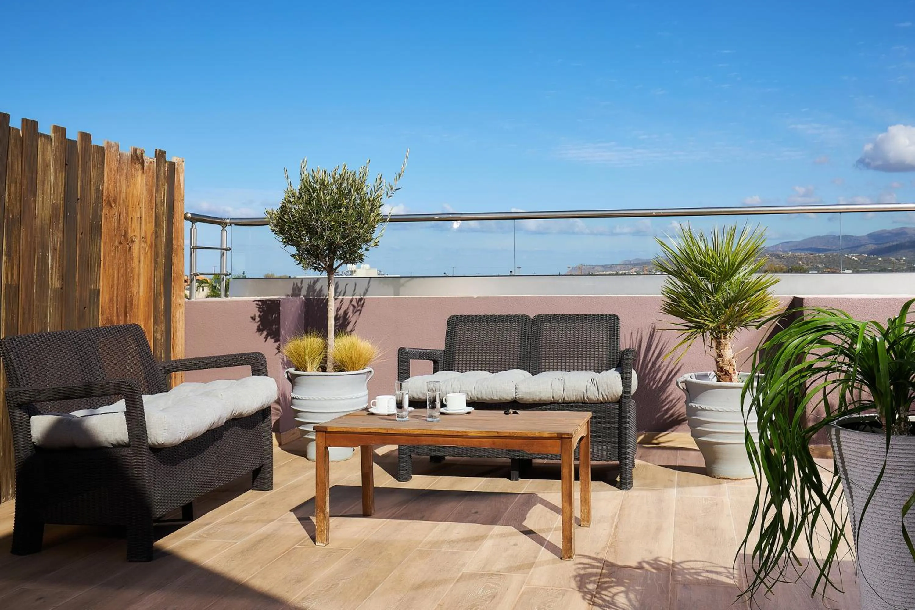 Balcony/Terrace in Dionisos Hotel