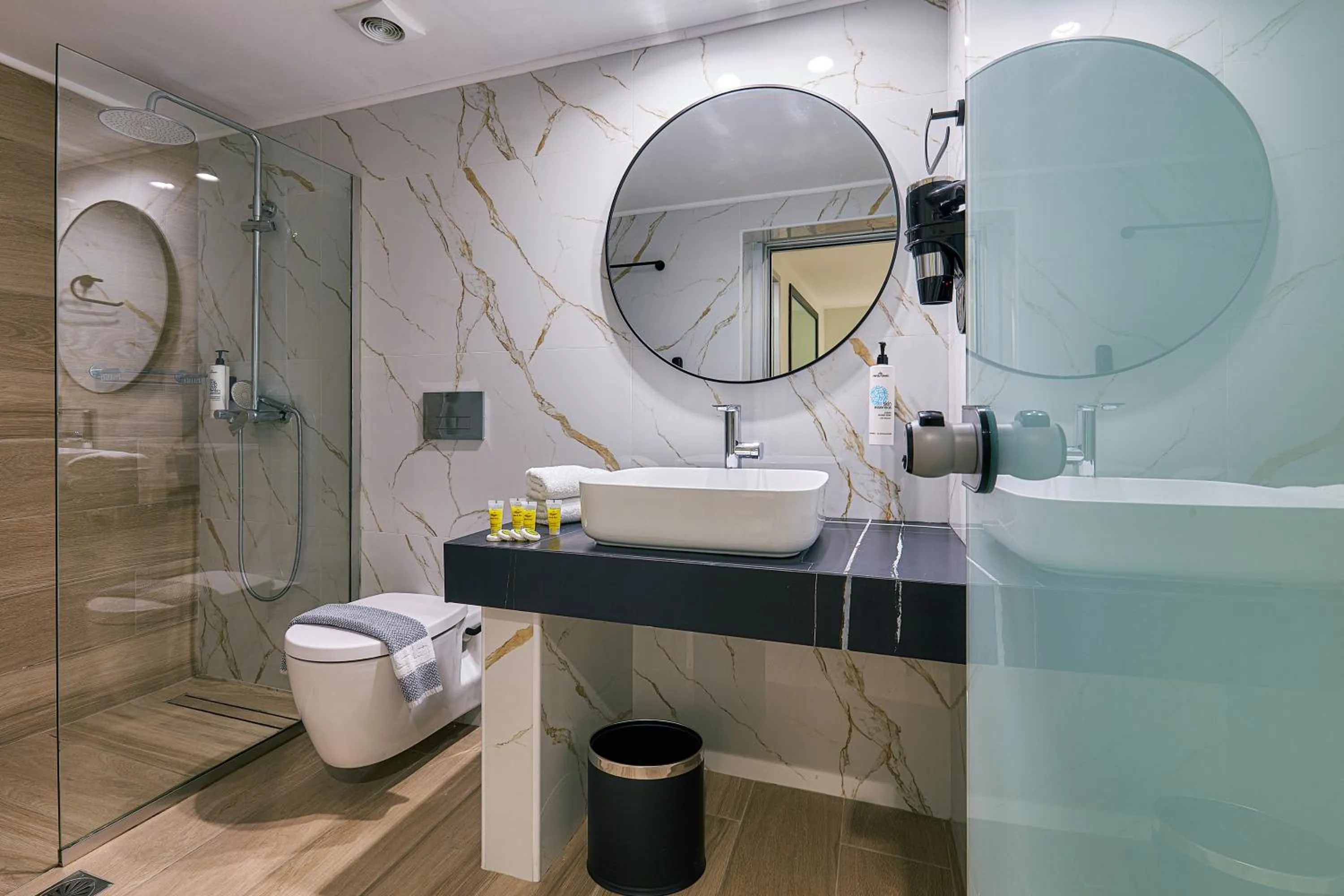 Shower in Dionisos Hotel