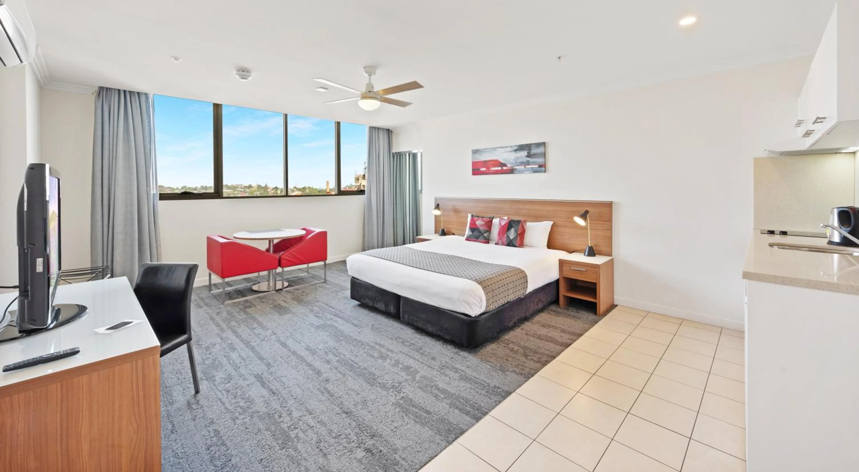 Bed in Quest South Brisbane