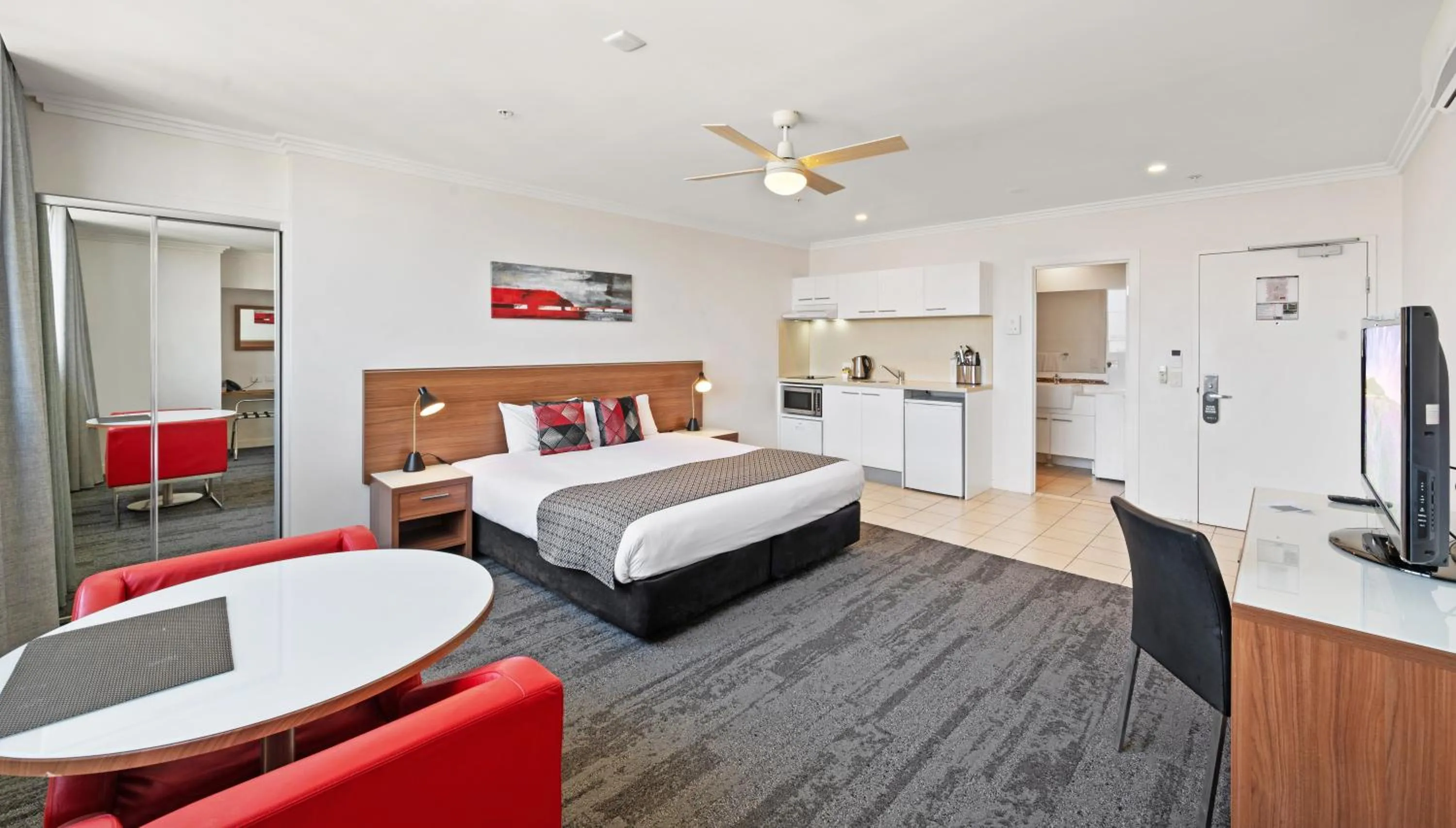 Bed in Quest South Brisbane