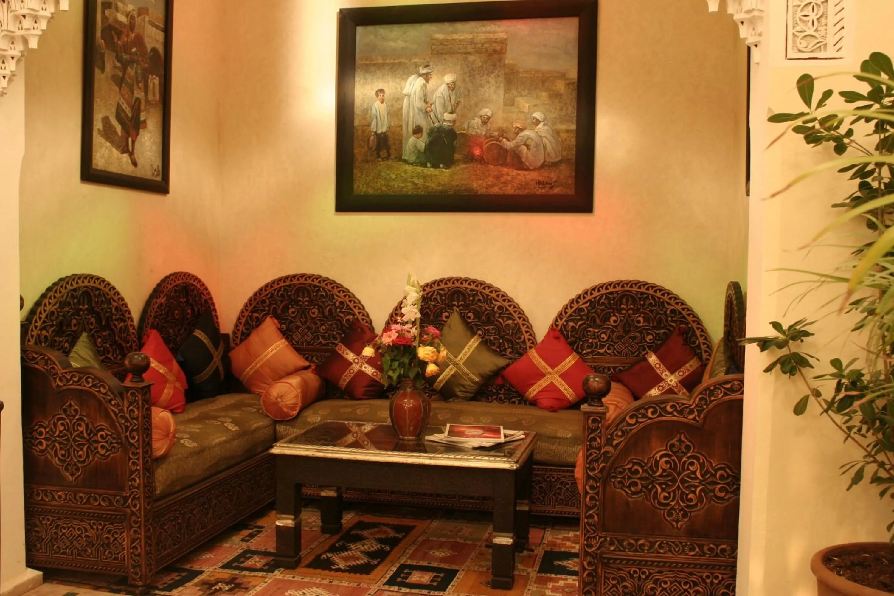 Communal lounge/ TV room in Riad Sofia