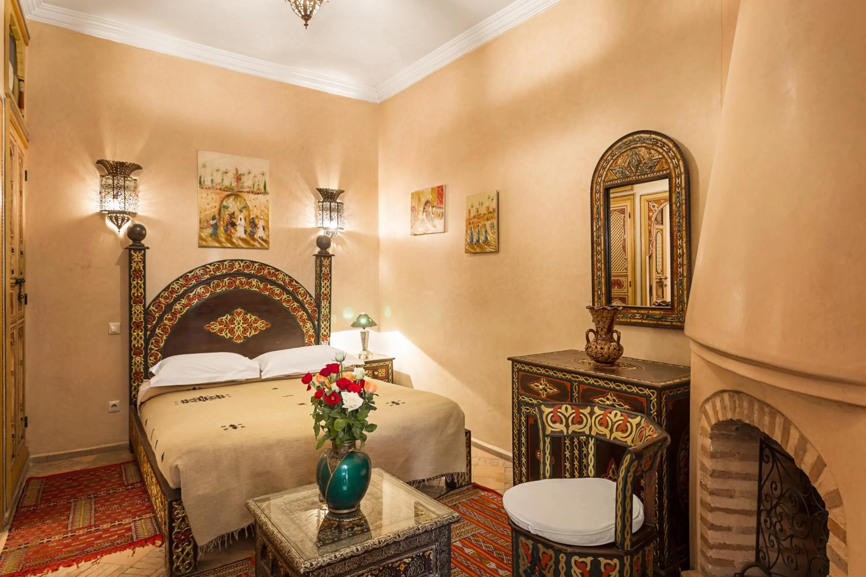 Bedroom, Bed in Riad Sofia