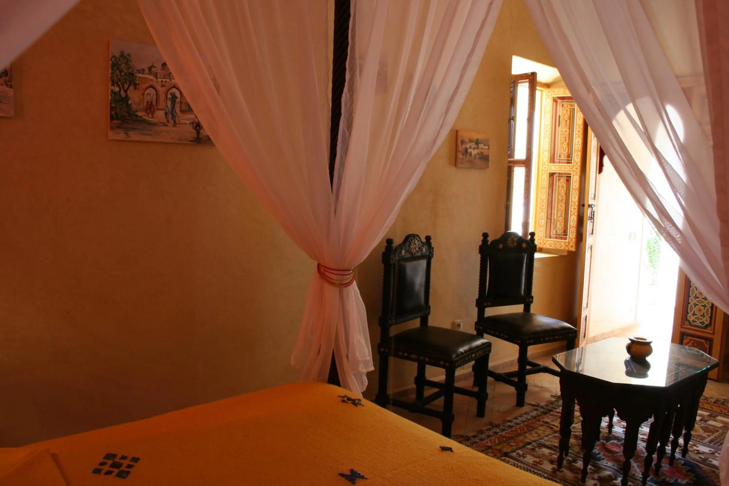 Decorative detail, Bed in Riad Sofia