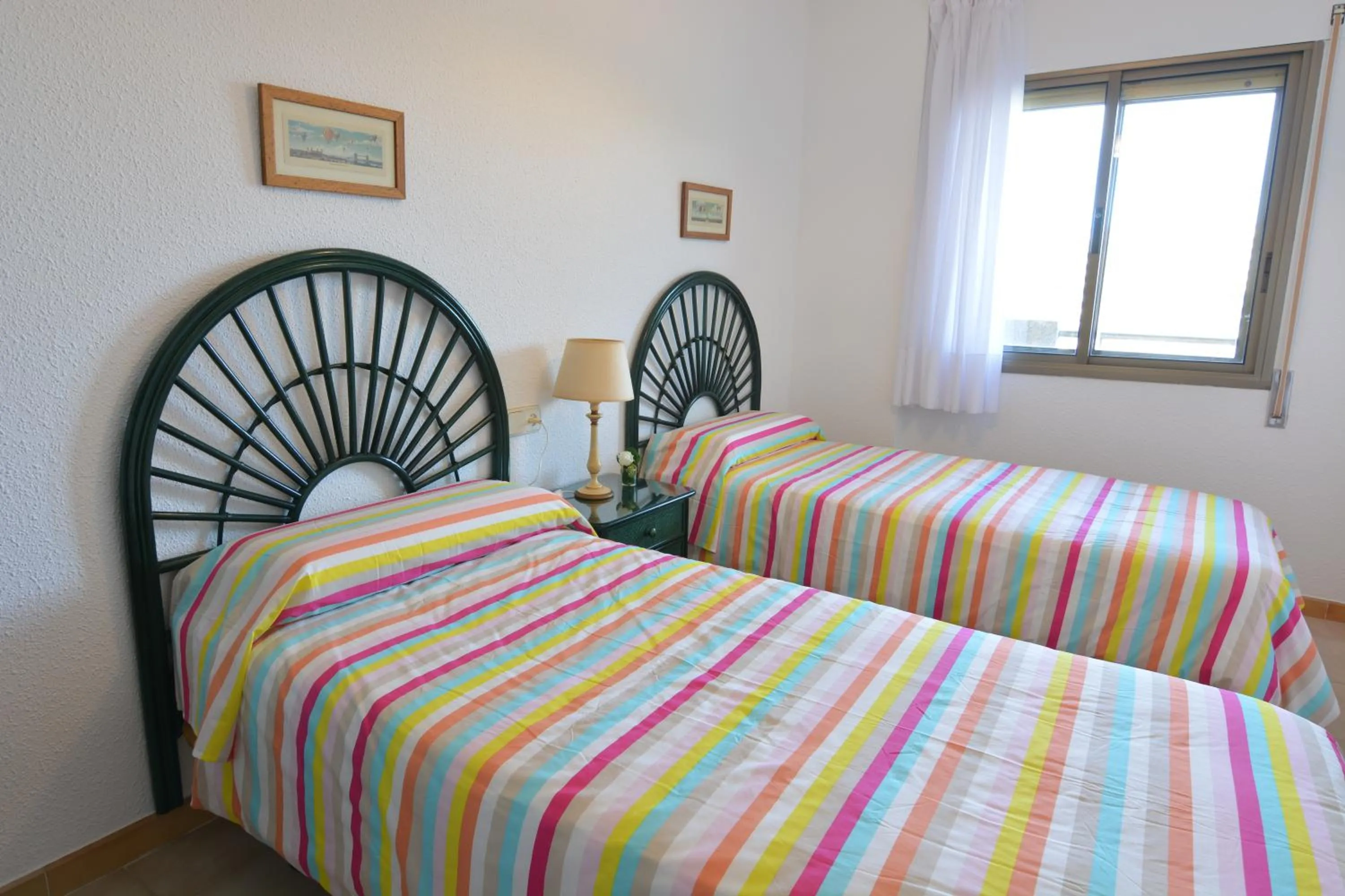 Bedroom, Bed in Saval Cala Font