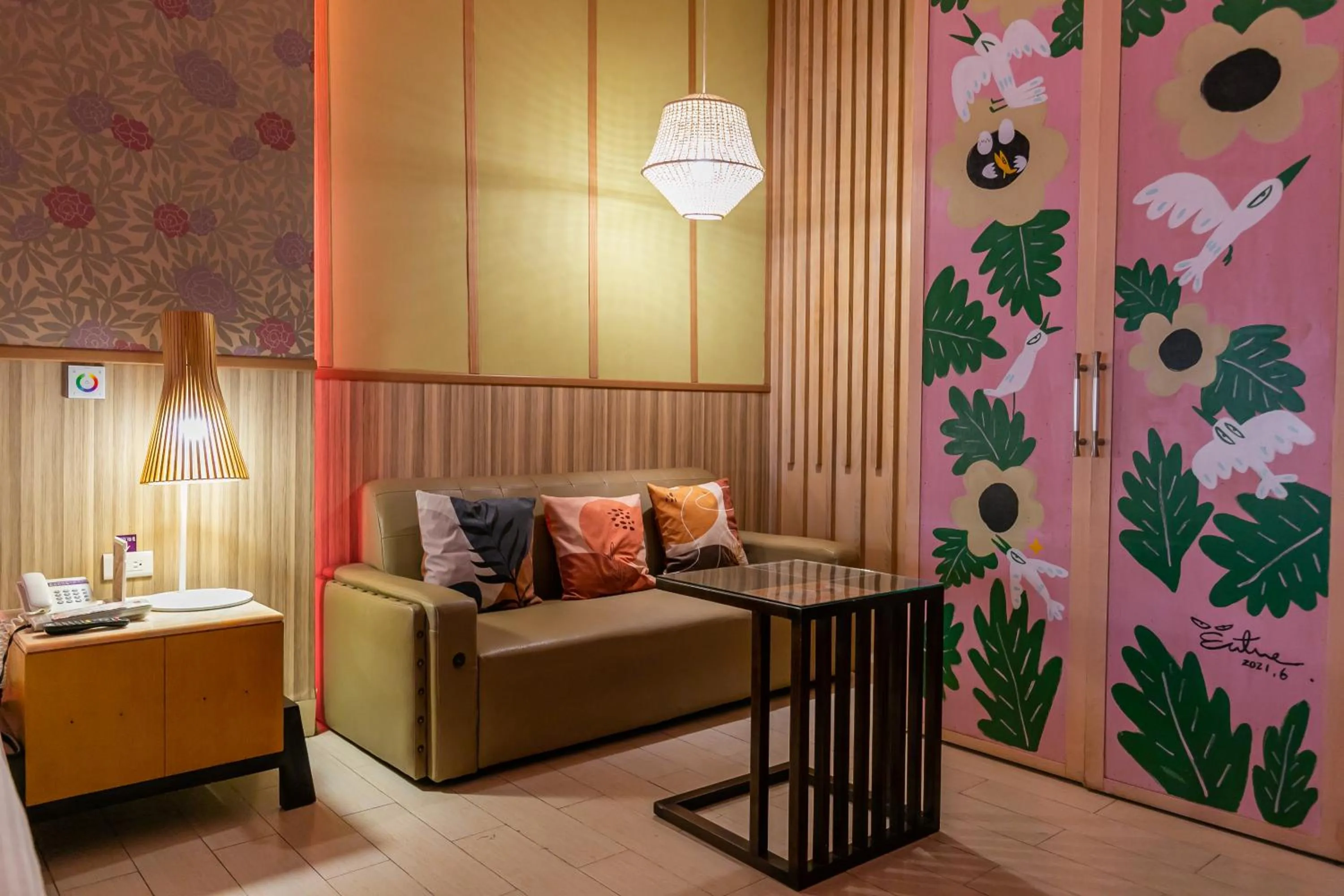 Living room in Vogue Boutique Motel