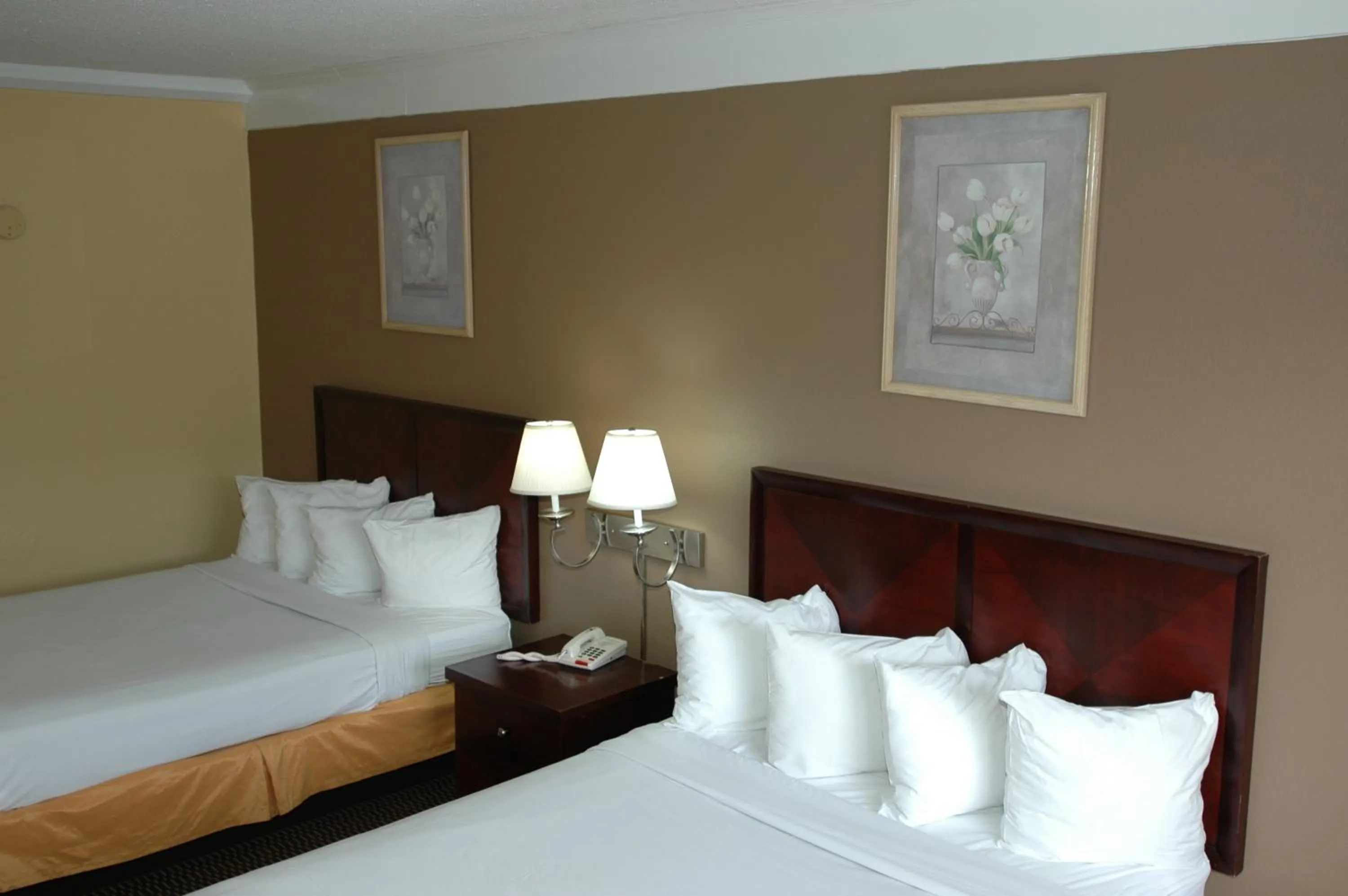 Decorative detail, Bed in Ambassadors Inn & Suites