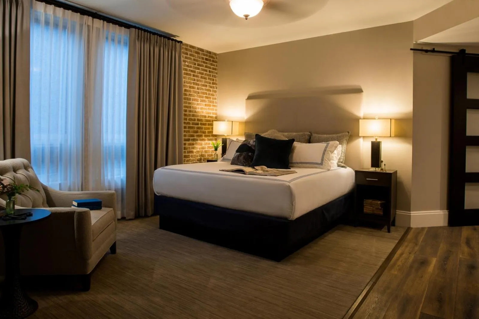 Bedroom, Bed in The Restoration Hotel