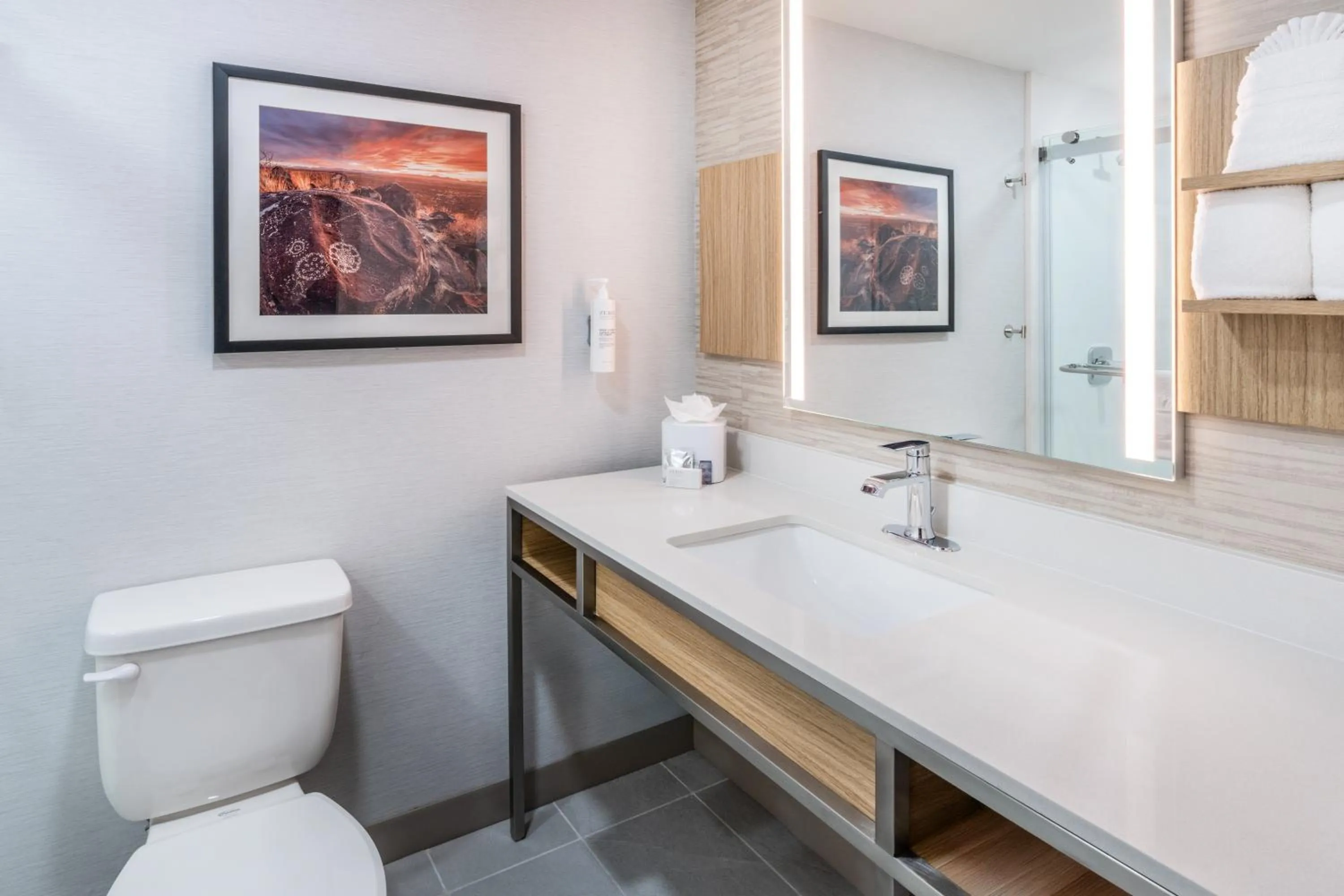 Toilet in Hilton Garden Inn Albuquerque Uptown