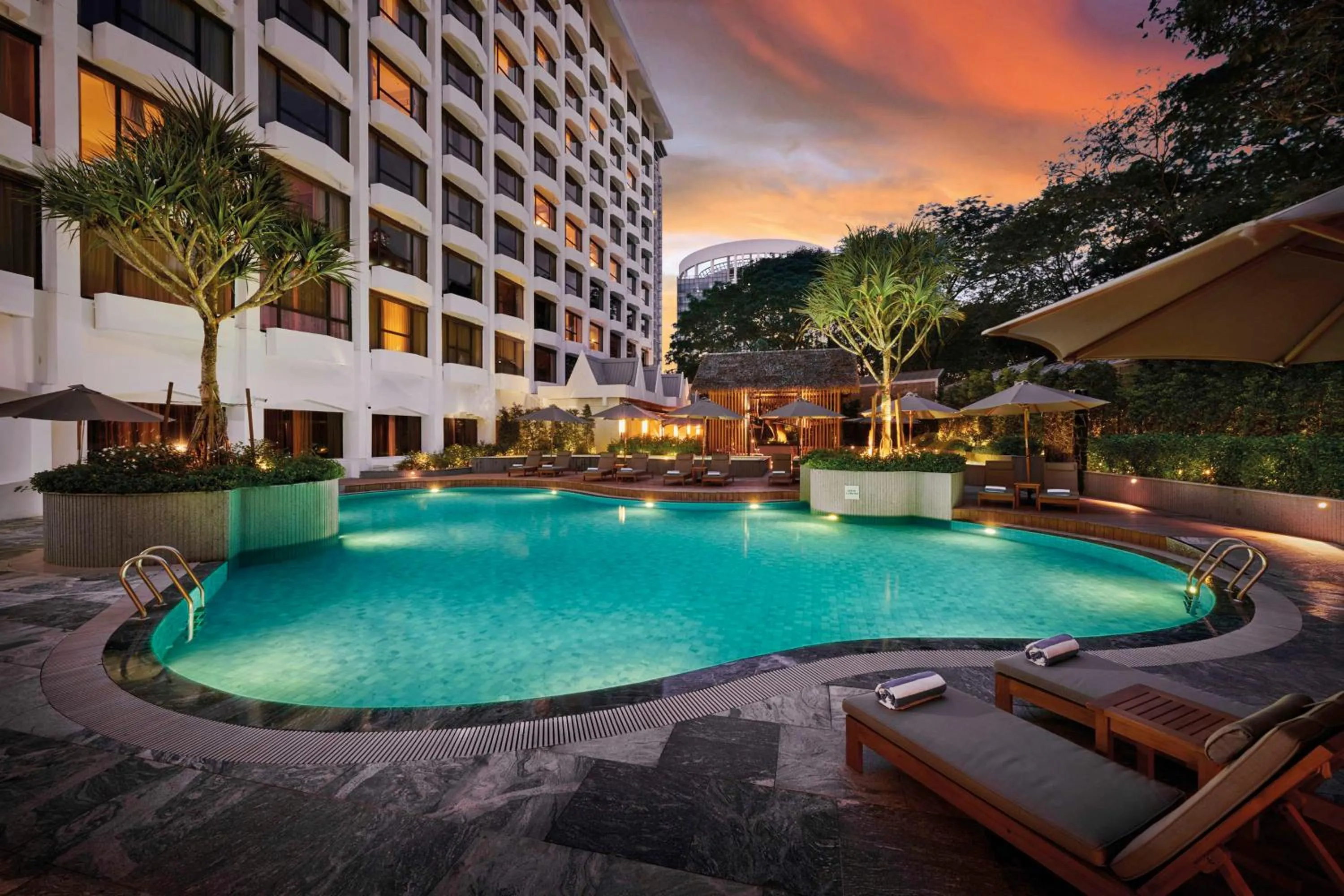 Pool view in Hilton Petaling Jaya