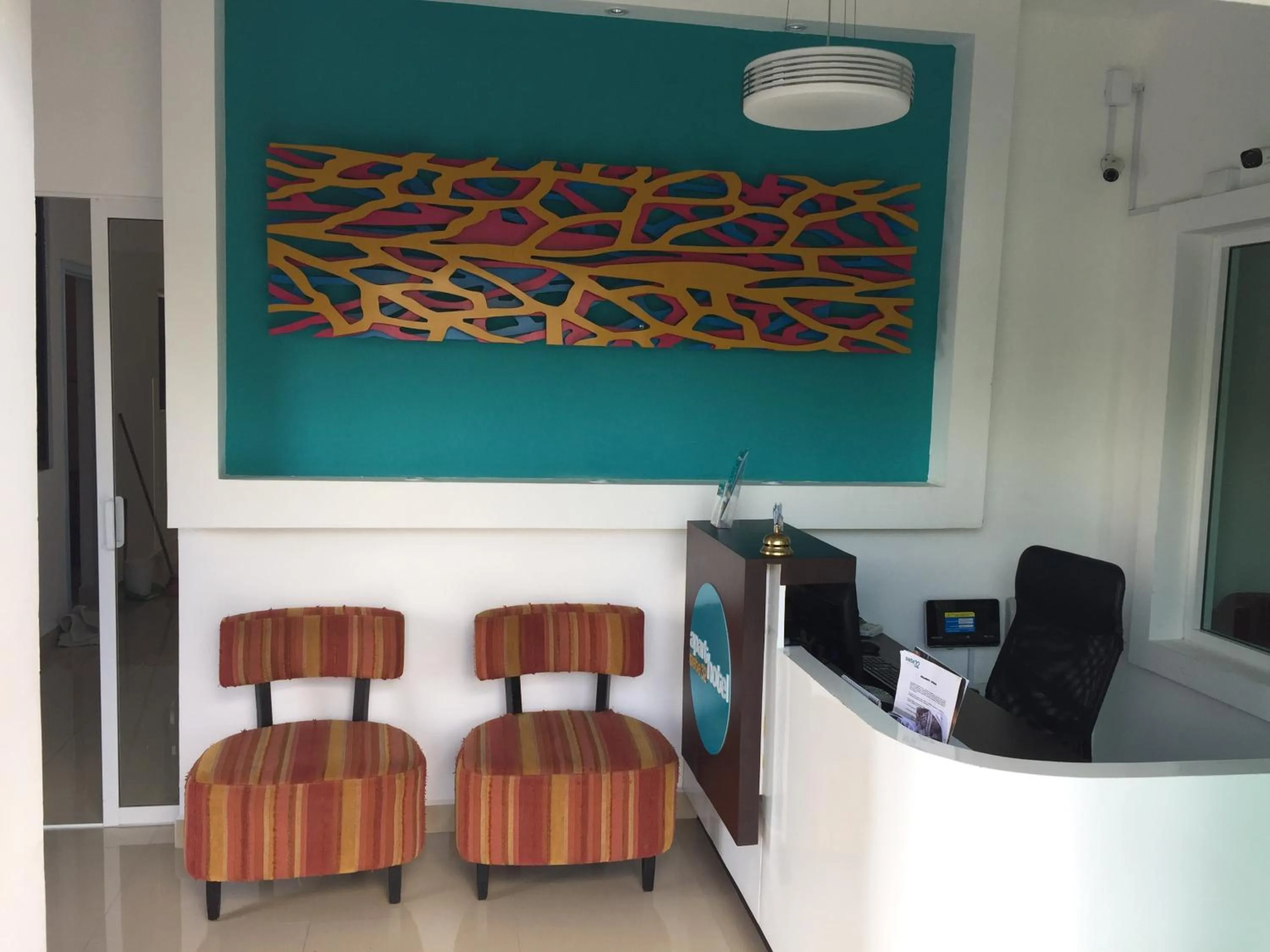 Lobby or reception in Aparthotel Siete 32