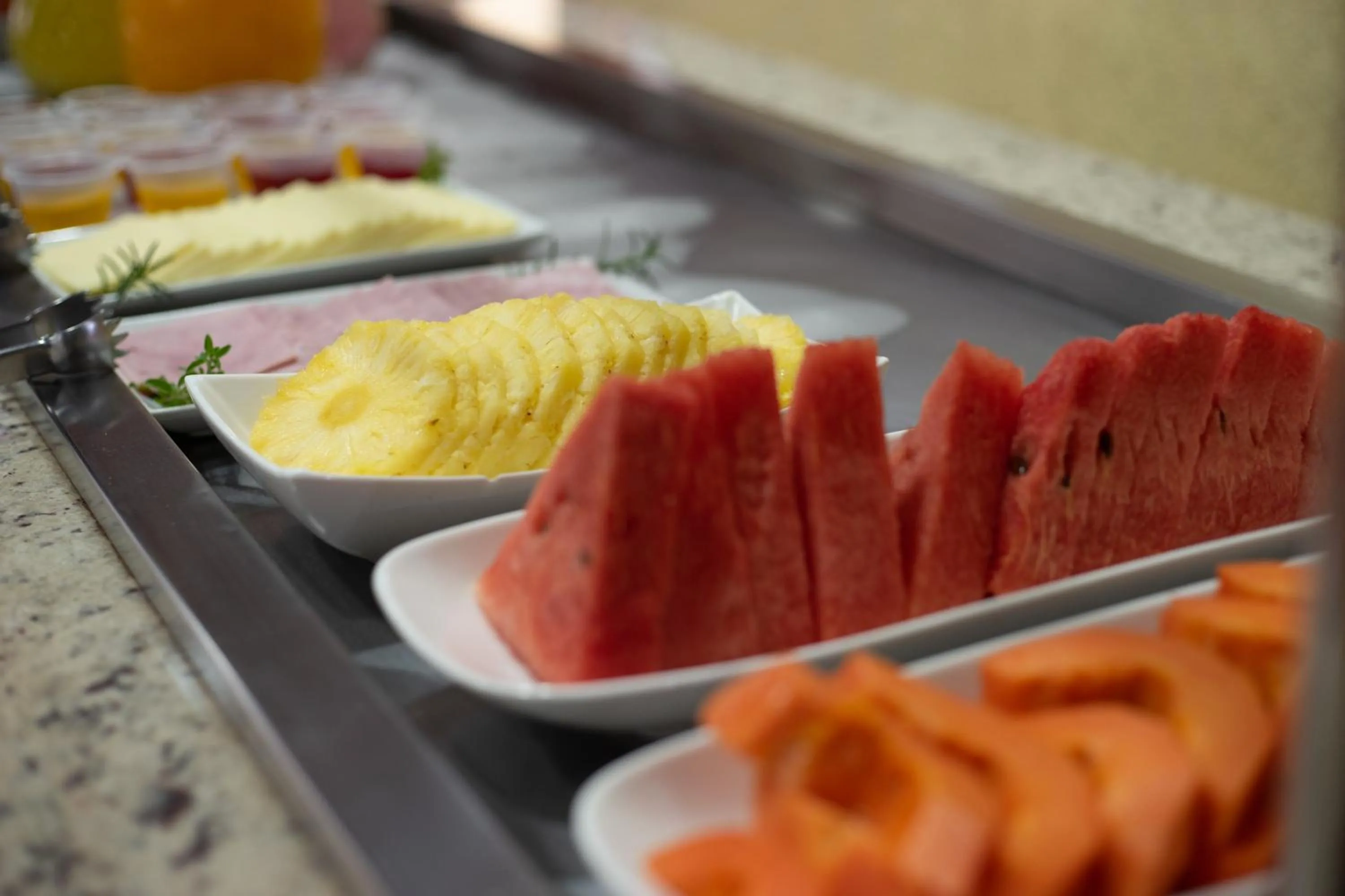 Buffet breakfast in Hotel Pousada Arauna