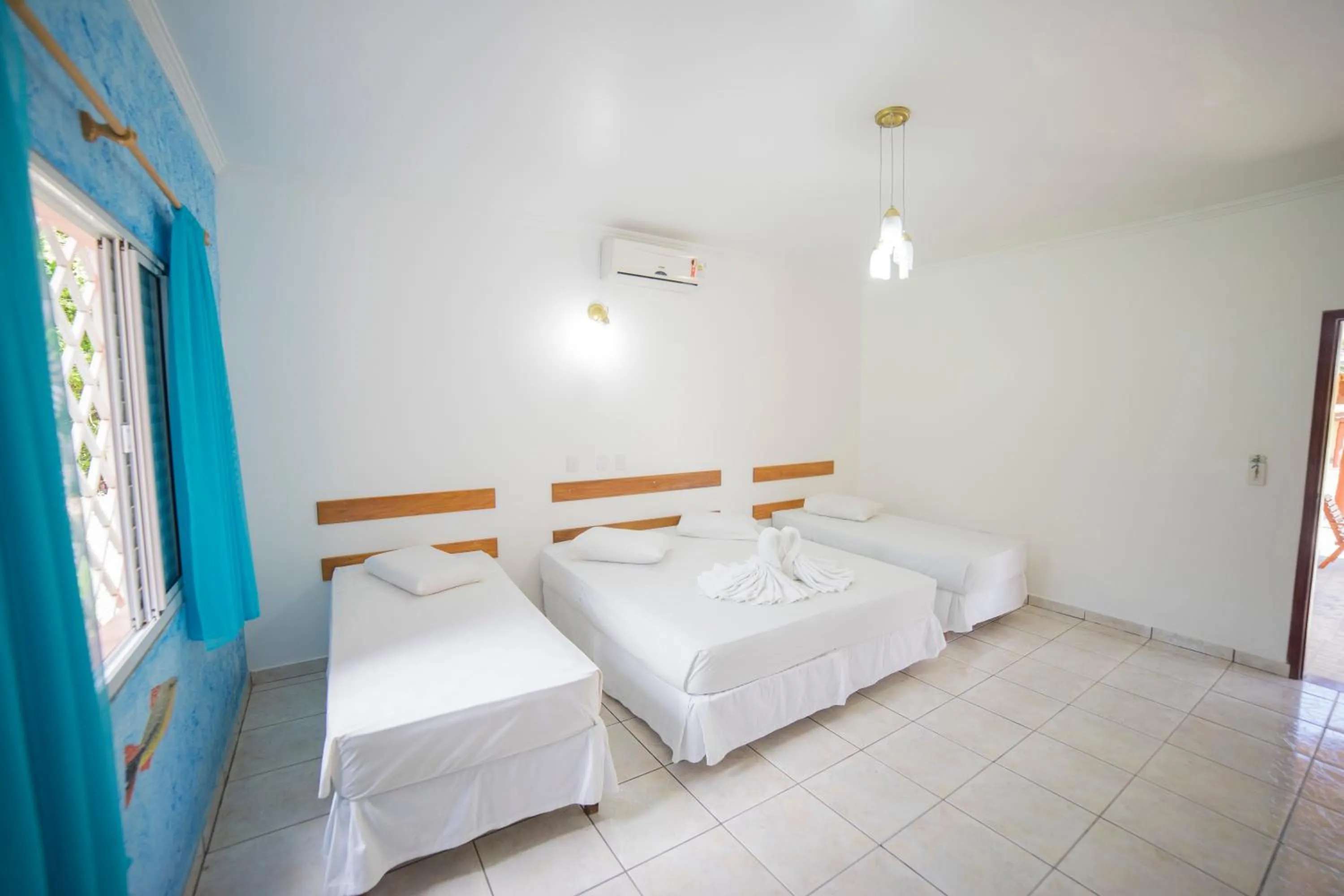 Patio, Bed in Hotel Pousada Arauna