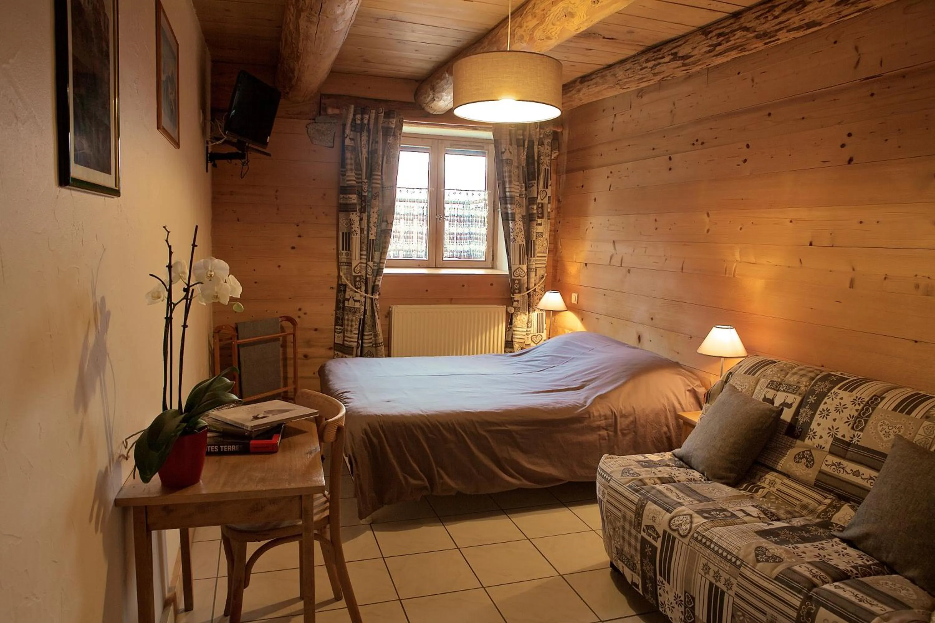 Bed in La ferme du Mont-Blanc