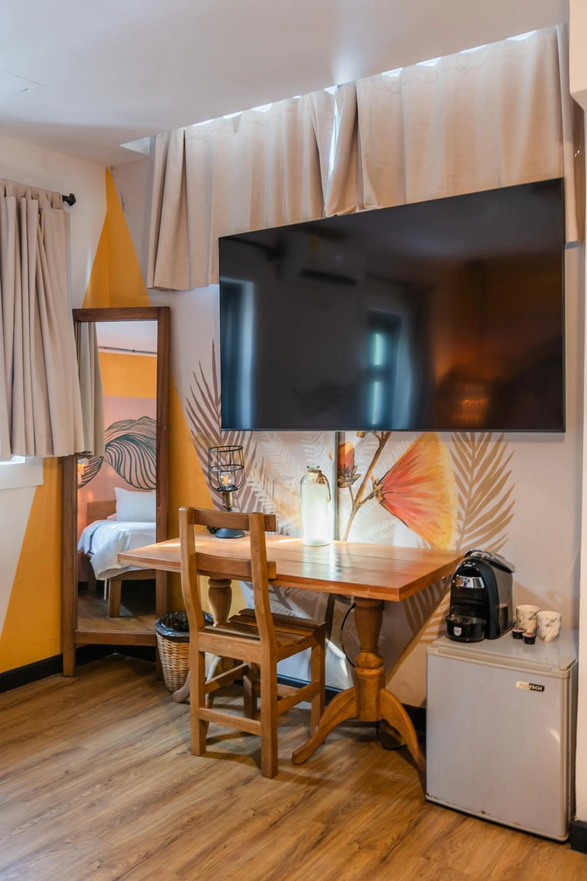 Seating area, Bed in Selina Cartagena