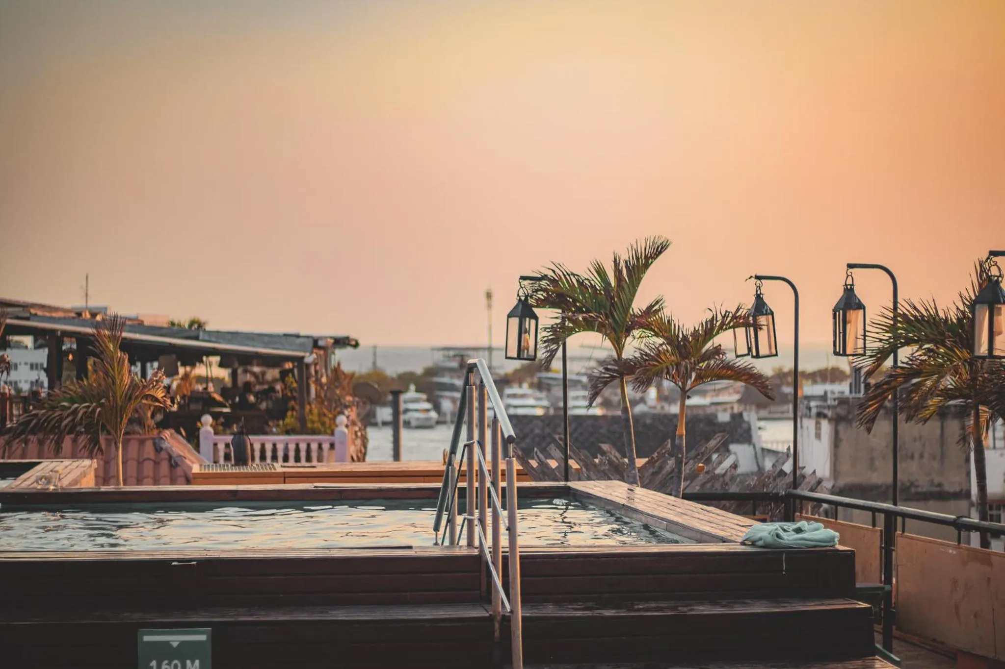 Pool view in Selina Cartagena