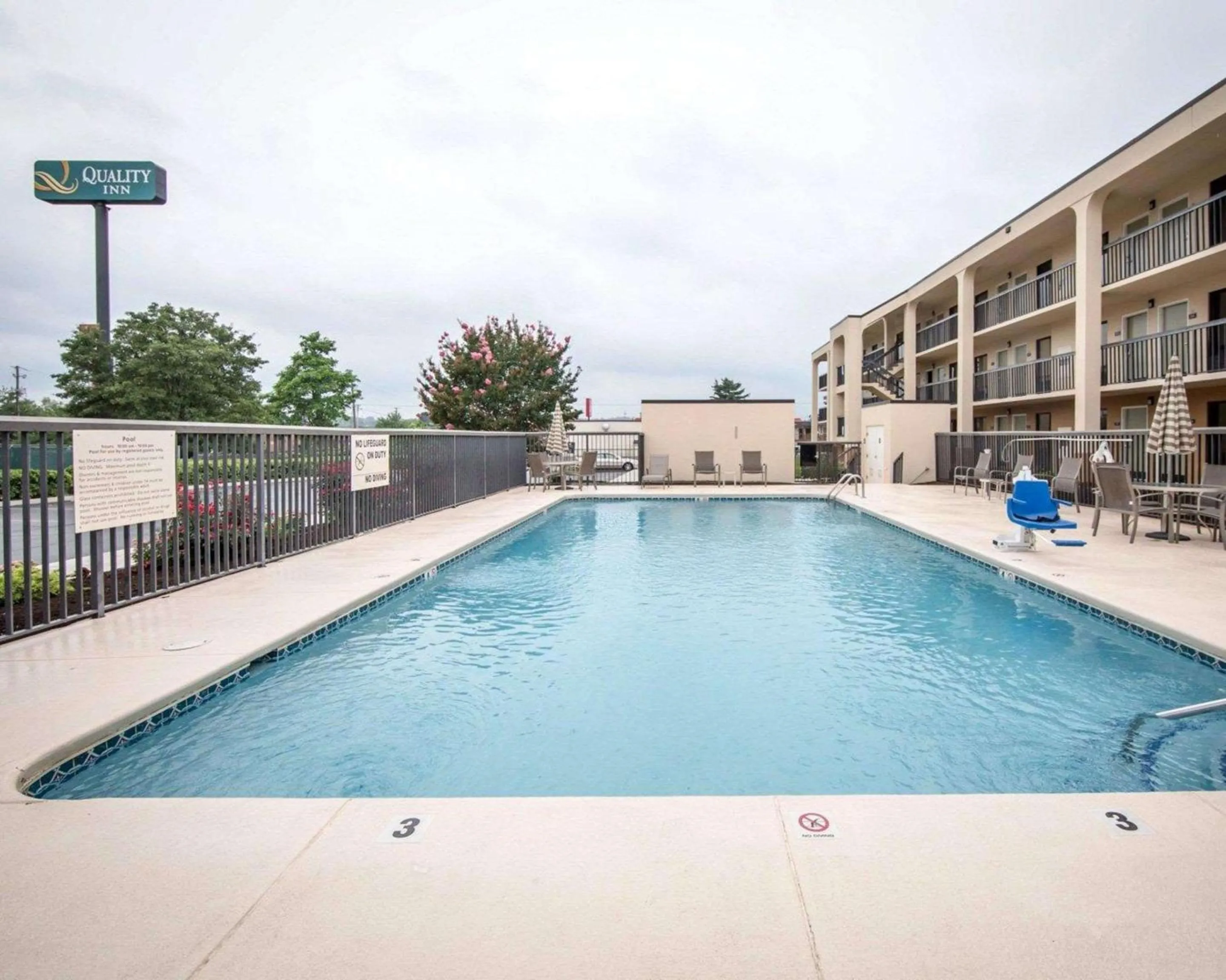 On site in Quality Inn Merchants Drive