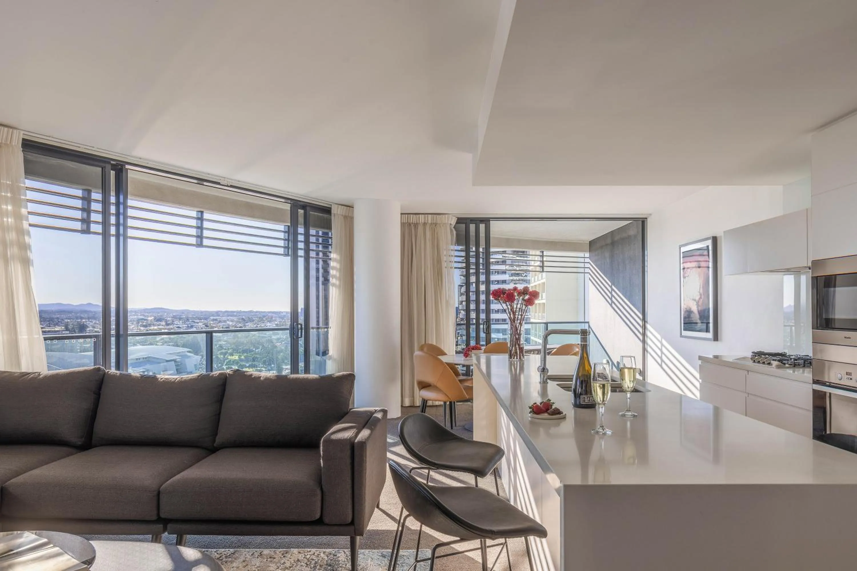 Living room in Peppers Broadbeach