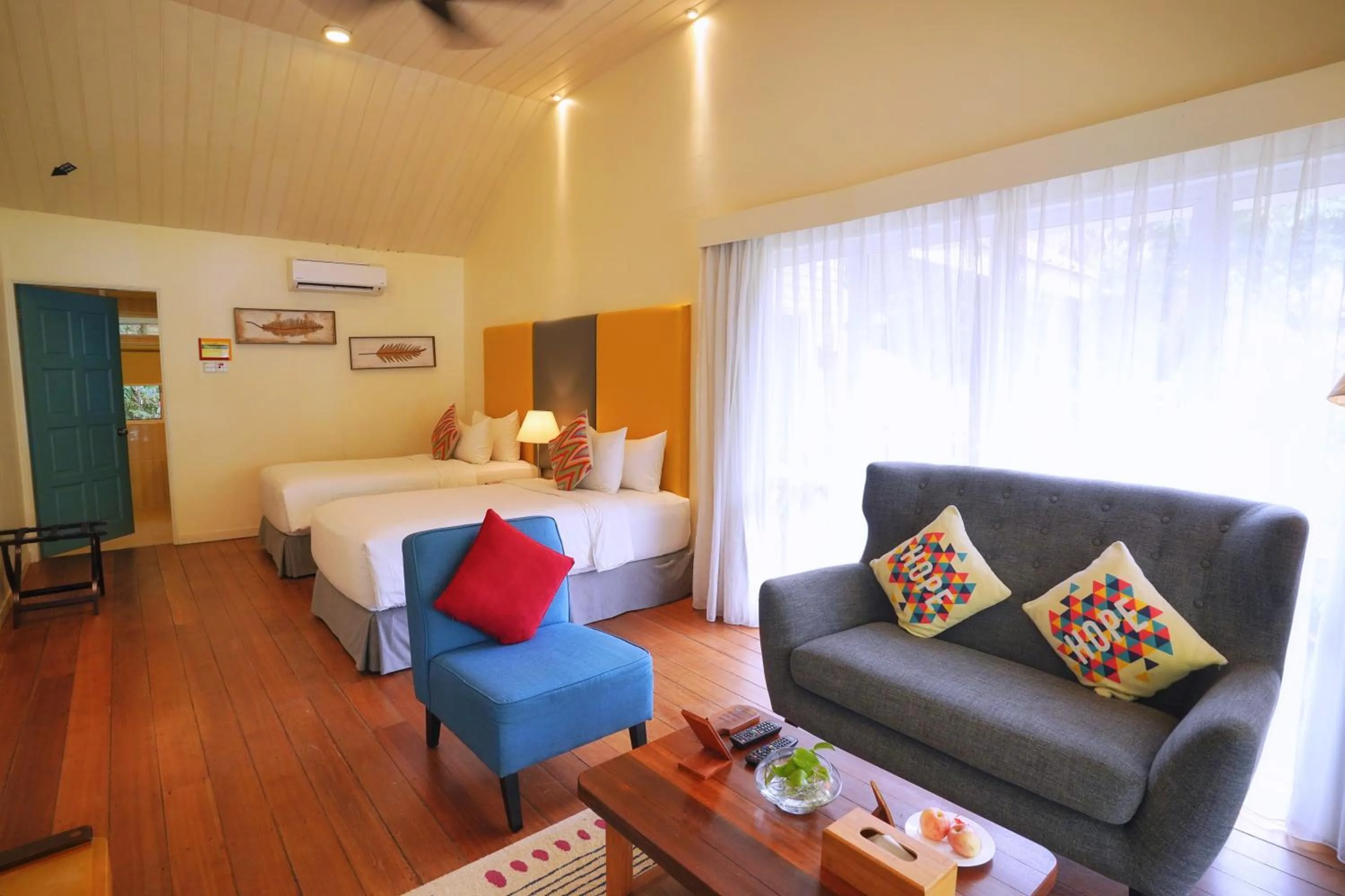 View (from property/room), Bed in Sutera Sanctuary Lodges At Manukan Island