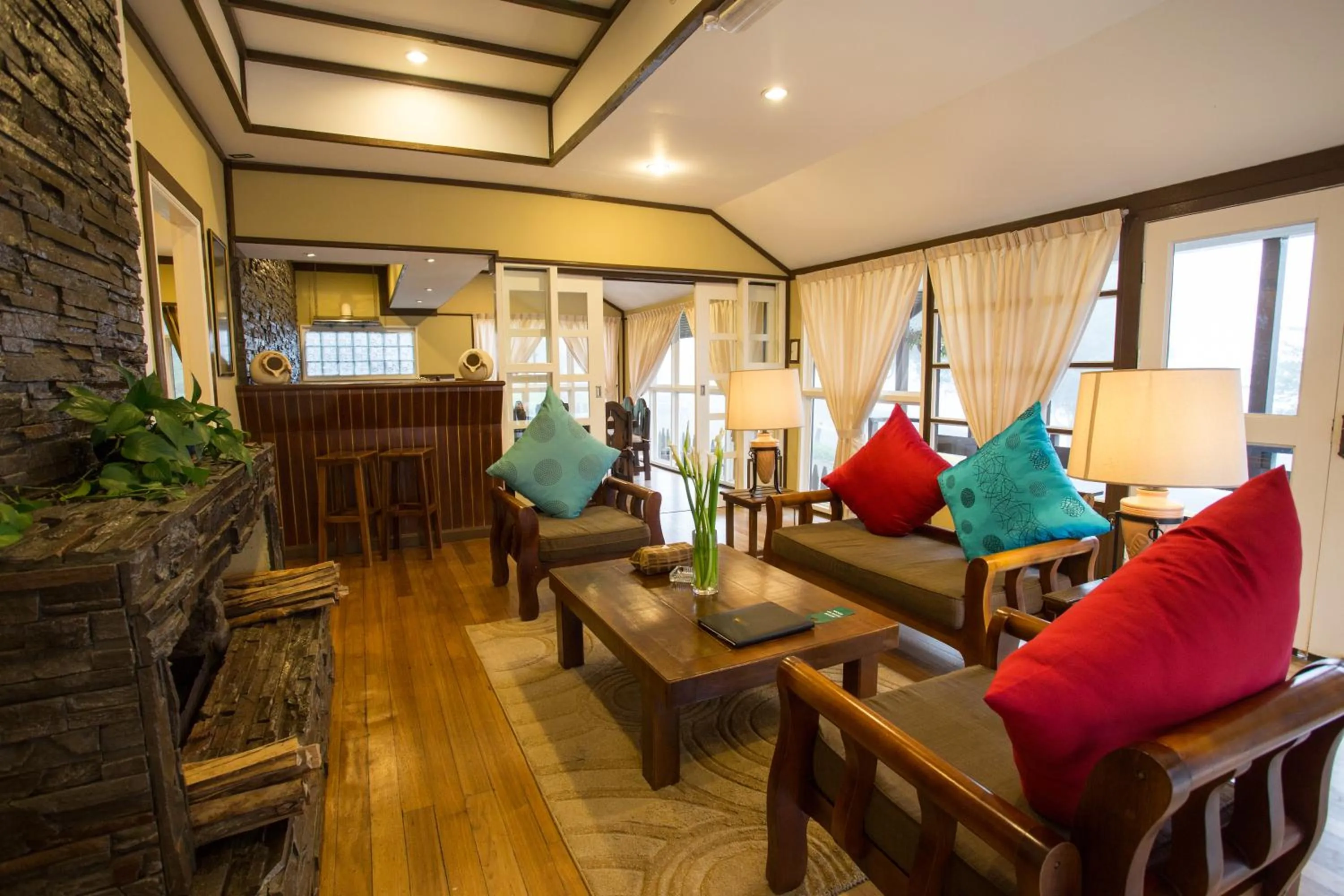 Living room in Sutera Sanctuary Lodges At Kinabalu Park
