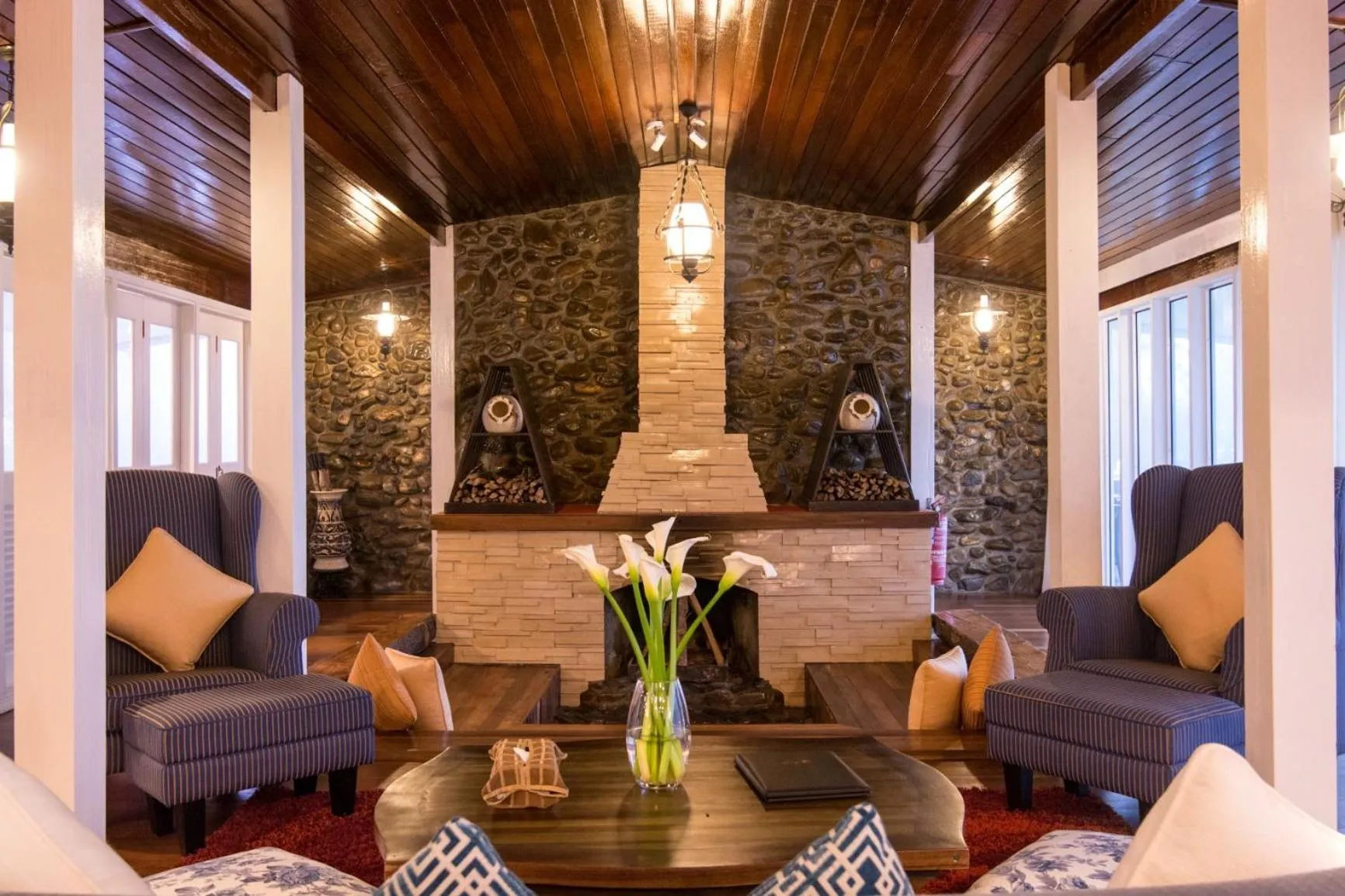Seating area in Sutera Sanctuary Lodges At Kinabalu Park