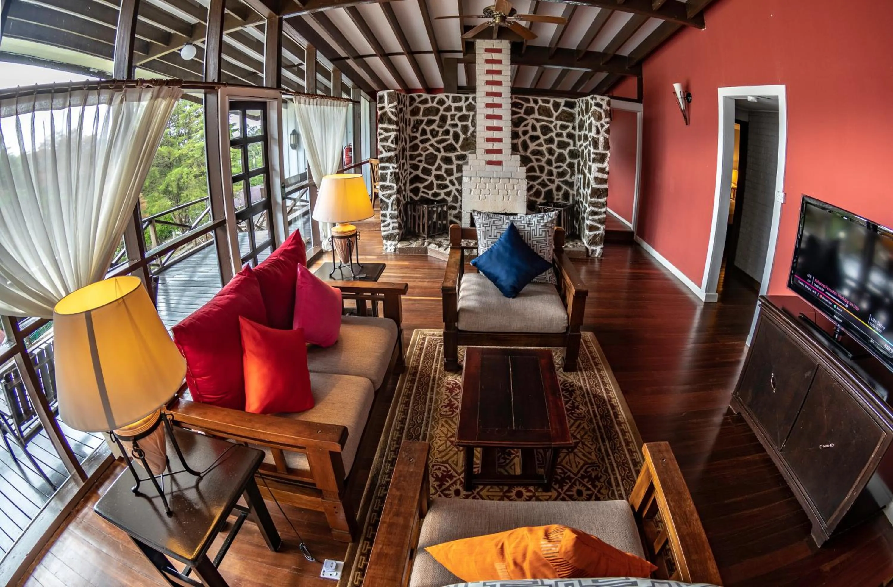 Living room in Sutera Sanctuary Lodges At Kinabalu Park