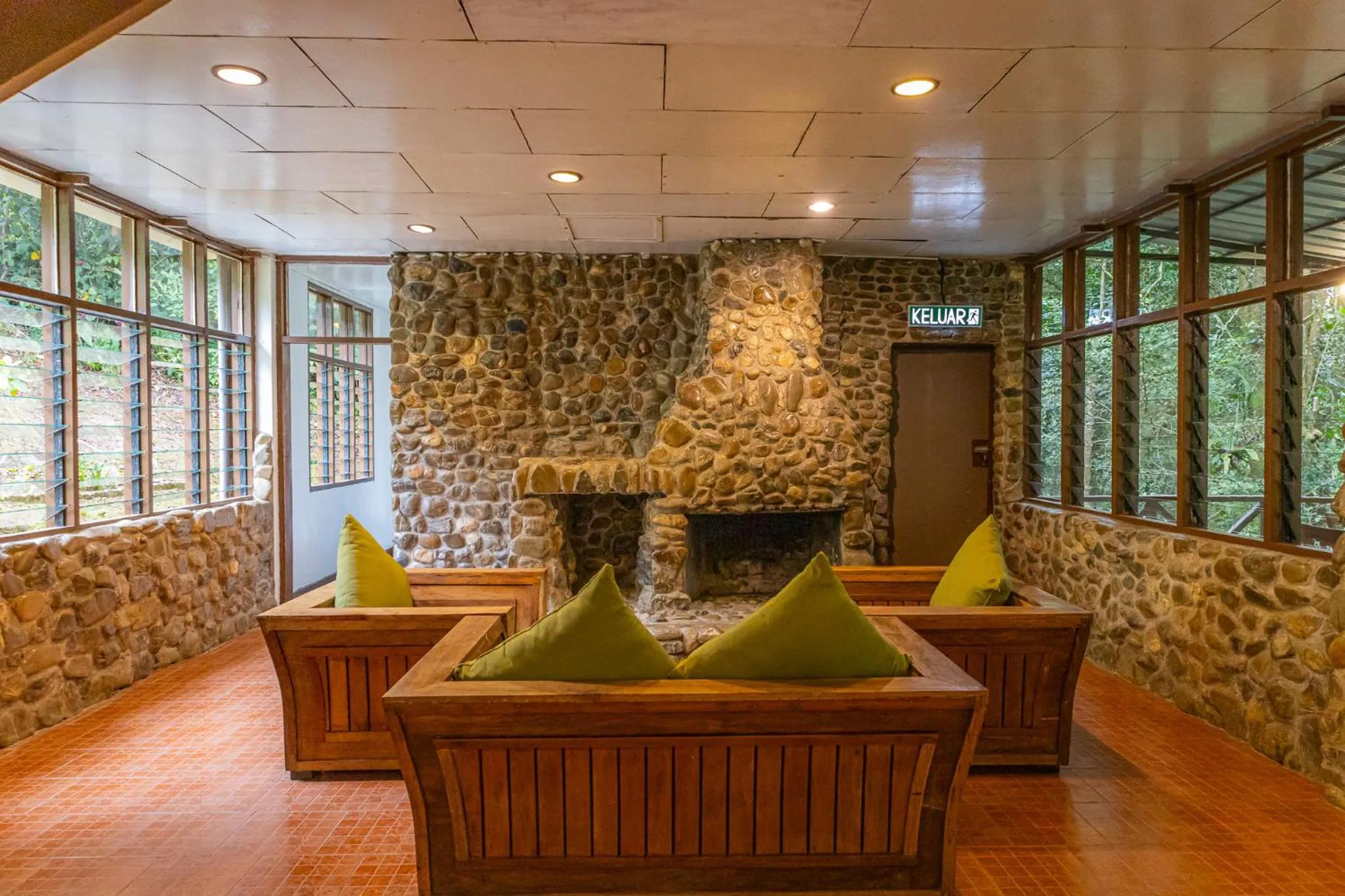 Living room in Sutera Sanctuary Lodges At Kinabalu Park